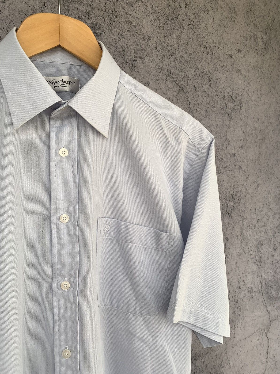 Yves Saint Laurent Yves Saint Laurent Vintage YSL Button Shirt Mens Size M-L Size US M / EU 48-50 / 2 - 2 Thumbnail
