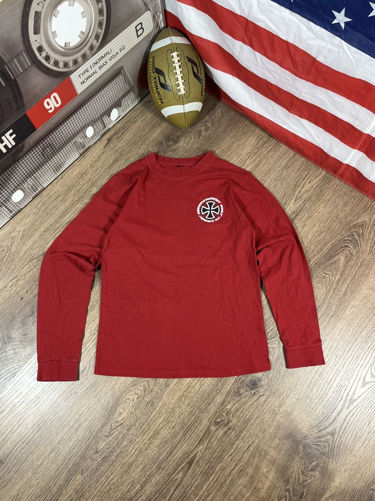 Independent Truck Co. Vintage 90s Independent Skateboard Long Sleeve Size US M / EU 48-50 / 2 - 2 Thumbnail