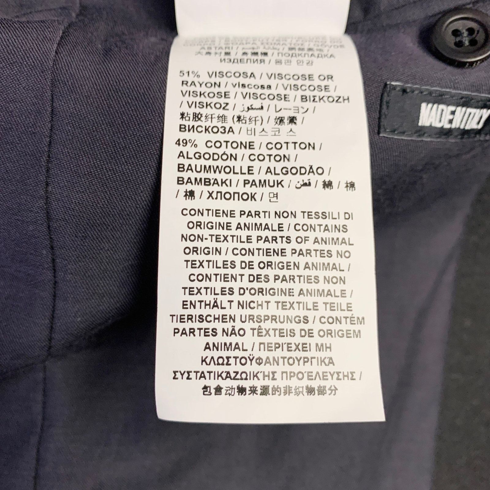 Dirk Bikkembergs Size 36 Grey Black Polyester Wool Peak Lapel Sport Coat Size 36R - 11 Thumbnail