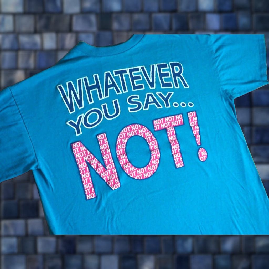 Vintage VINTAGE Nike Shirt 80s 90s Ross NOT Joke Text Humor USA Blue T-Shirt Mens 2XLT Size US XXL / EU 58 / 5 - 1 Thumbnail