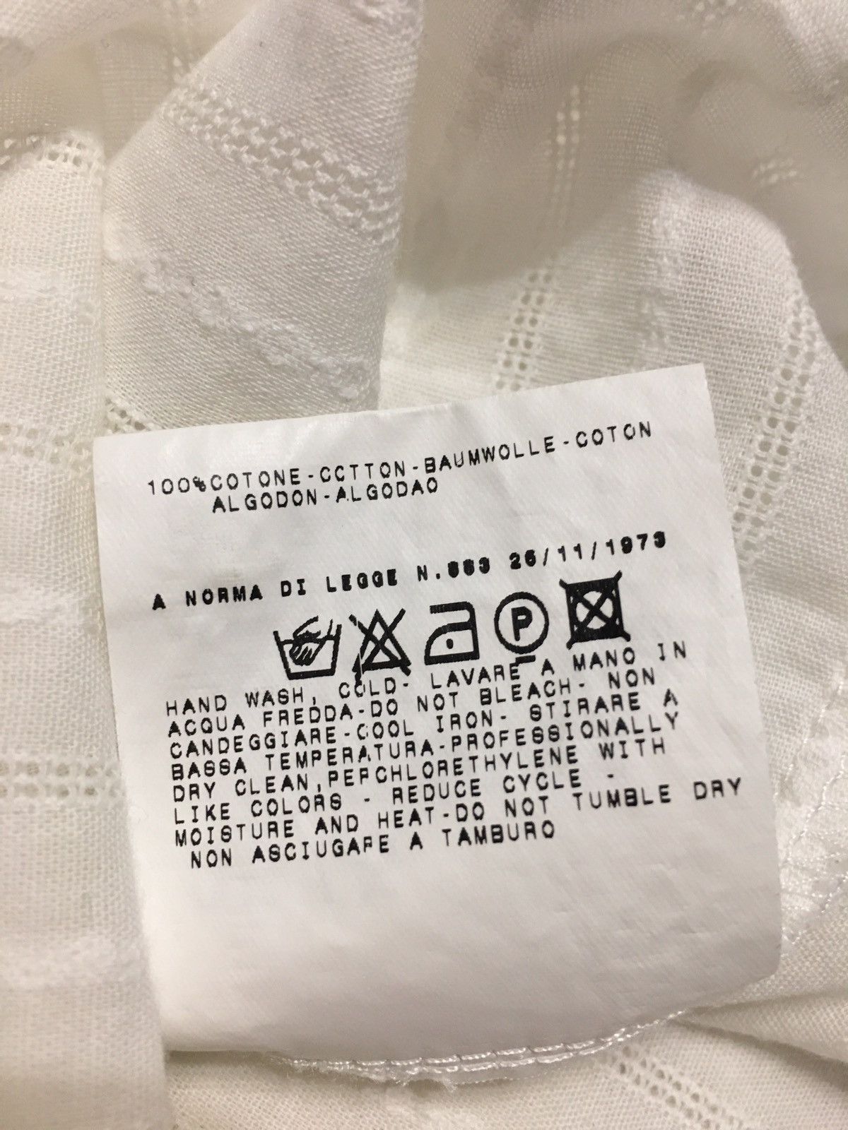 Dolce & Gabbana Dolce & Gabbana White Embroidered Men Shirt Size 38/52 Size US L / EU 52-54 / 3 - 13 Thumbnail