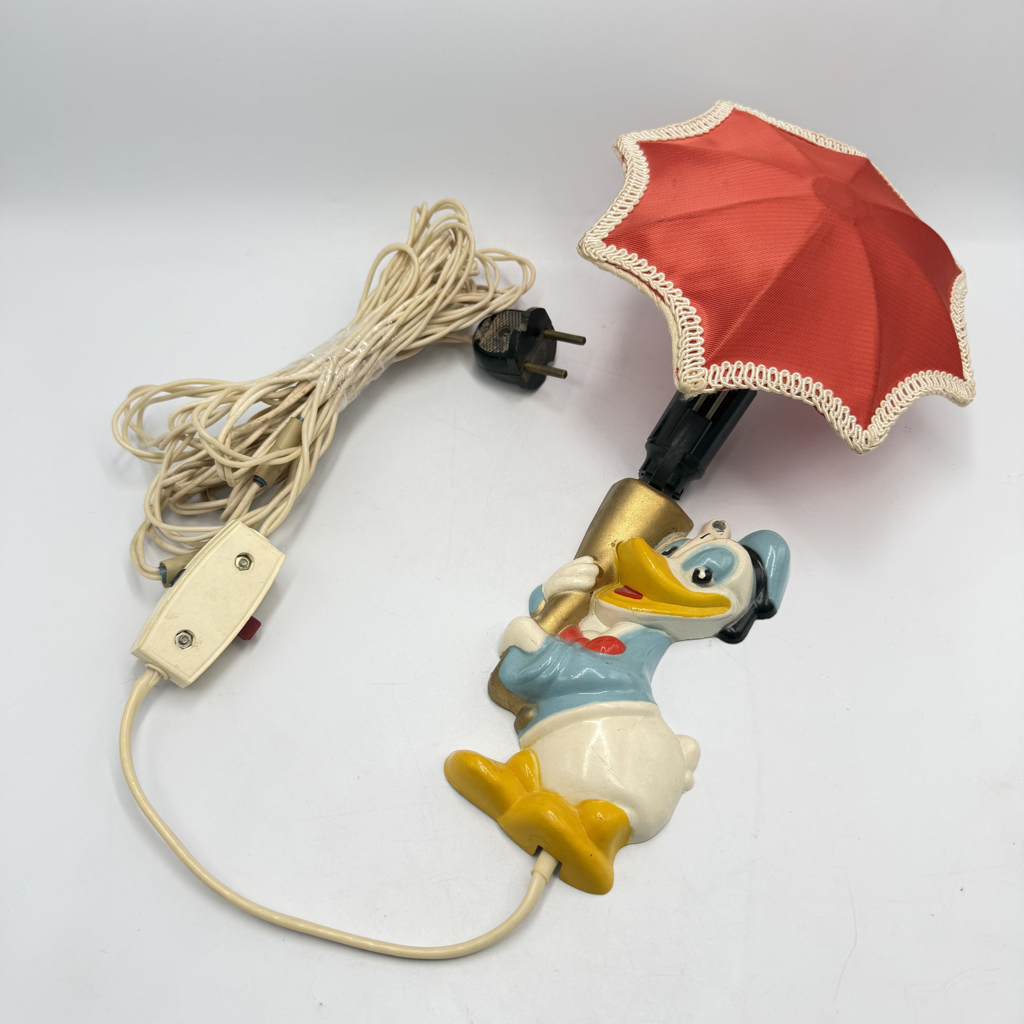 Vintage Vintage Soviet Cartoon Duck Wall Lamp Night Light Umbrella Size ONE SIZE - 3 Thumbnail