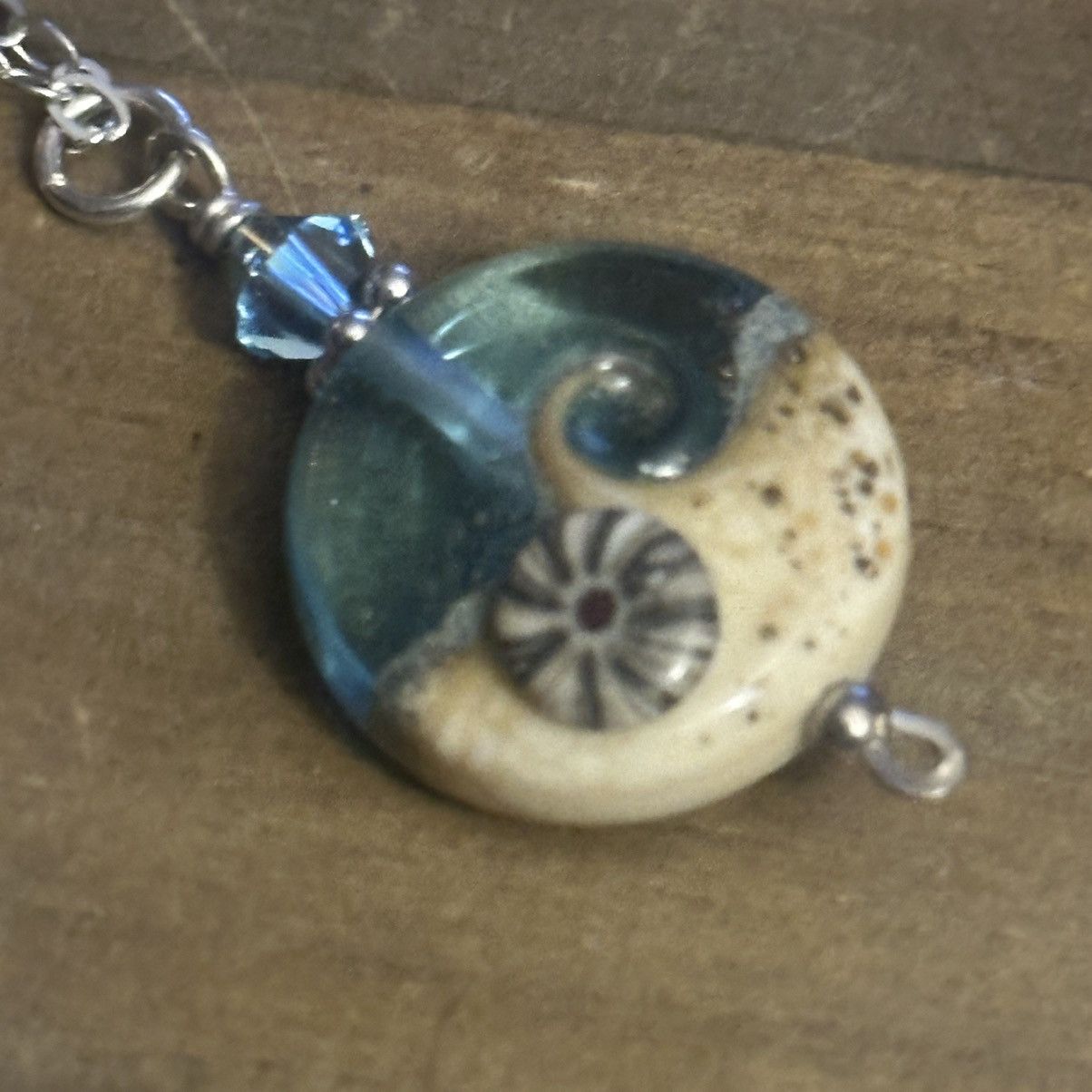 Other Beach wave lamp work pendant necklace Size ONE SIZE - 2 Thumbnail
