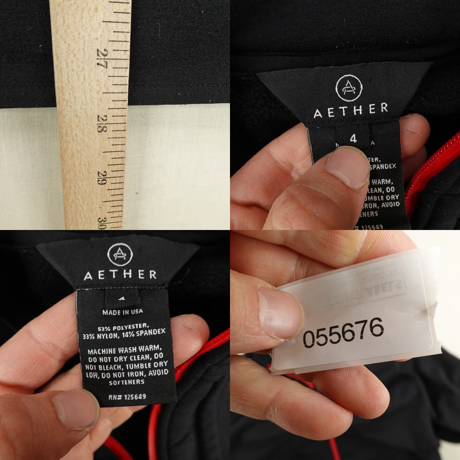 Vintage Aether Jacket Womens XL Size 4 Black Full Zip Up Soft Knit Fleece Outdoors Coat Size XL / US 12-14 / IT 48-50 - 8 Thumbnail