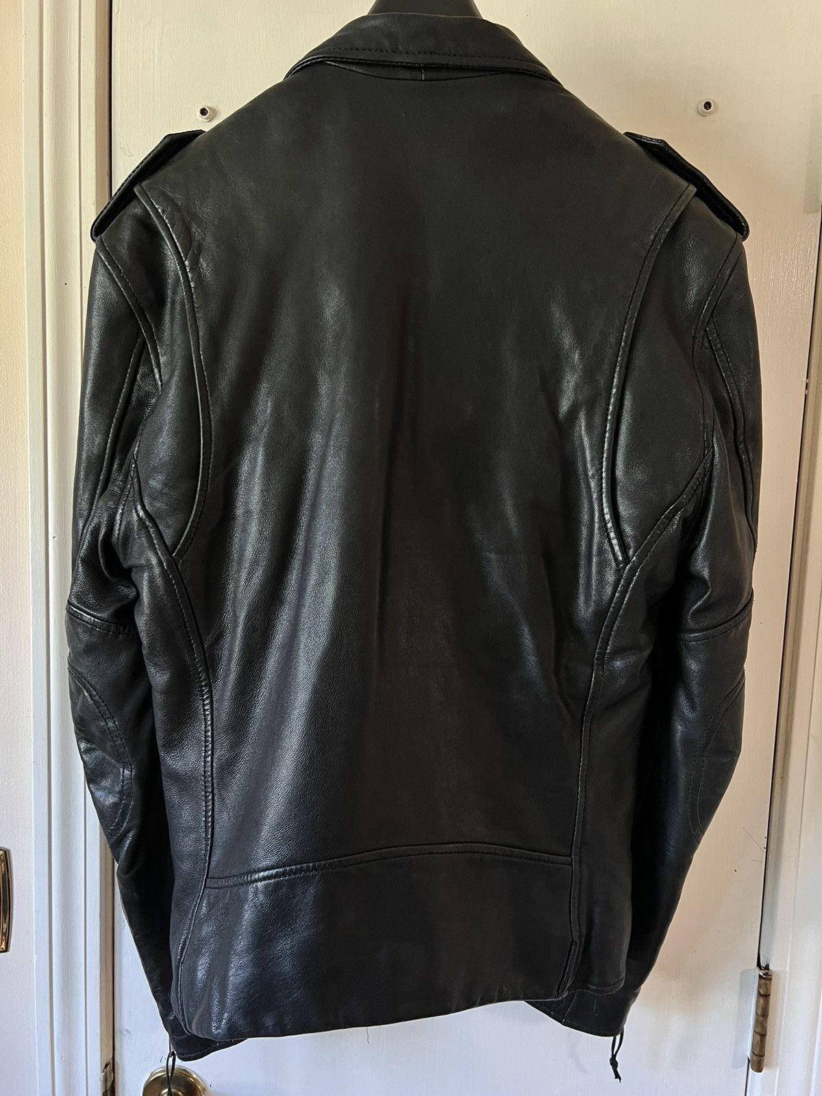 Blk Dnm Lambskin Perfecto Jacket M Leather Biker Black Kanye Size US M / EU 48-50 / 2 - 2 Thumbnail
