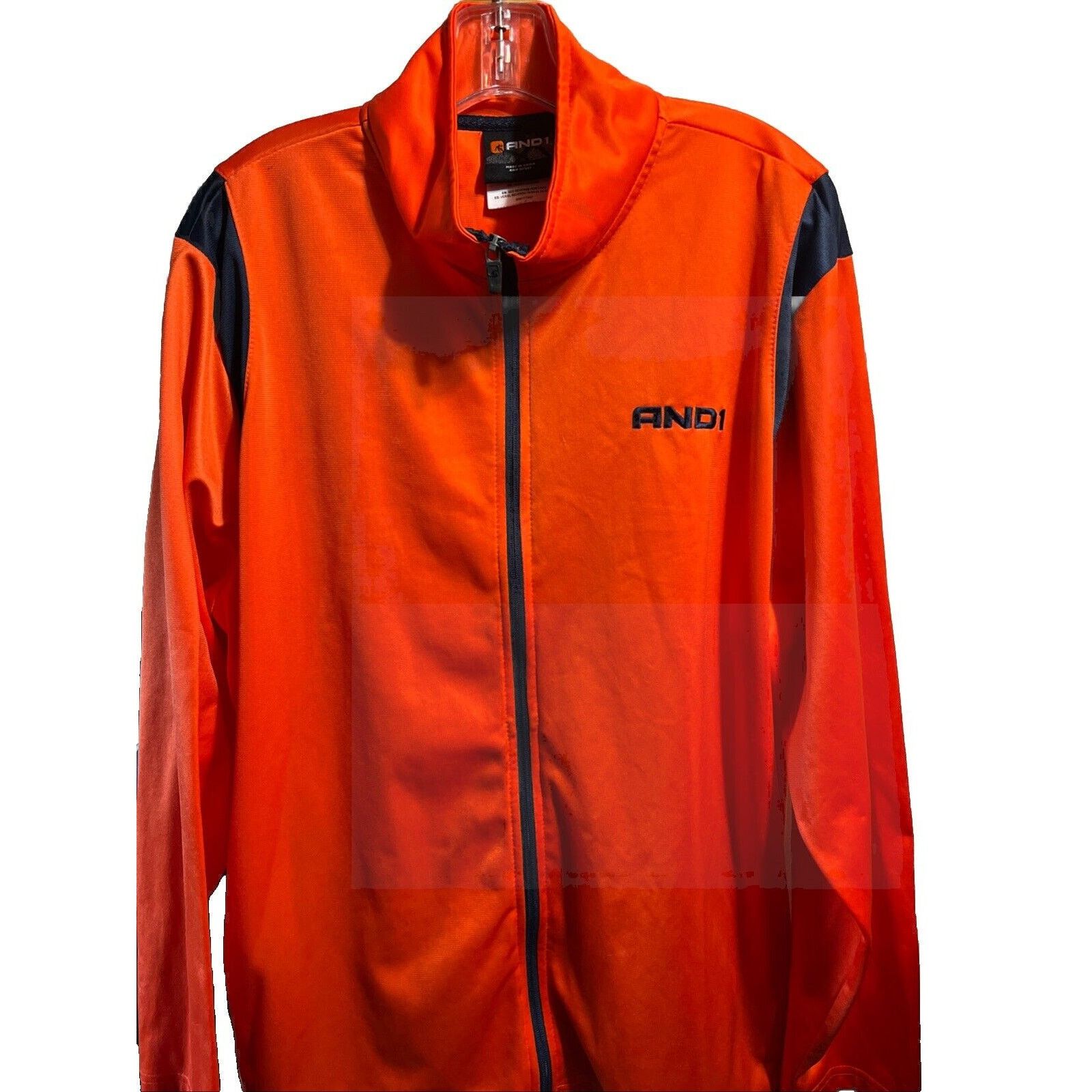 Other and1 basketball track jacket men’s XL orange zip Polyester Size US XL / EU 56 / 4 - 1 Thumbnail