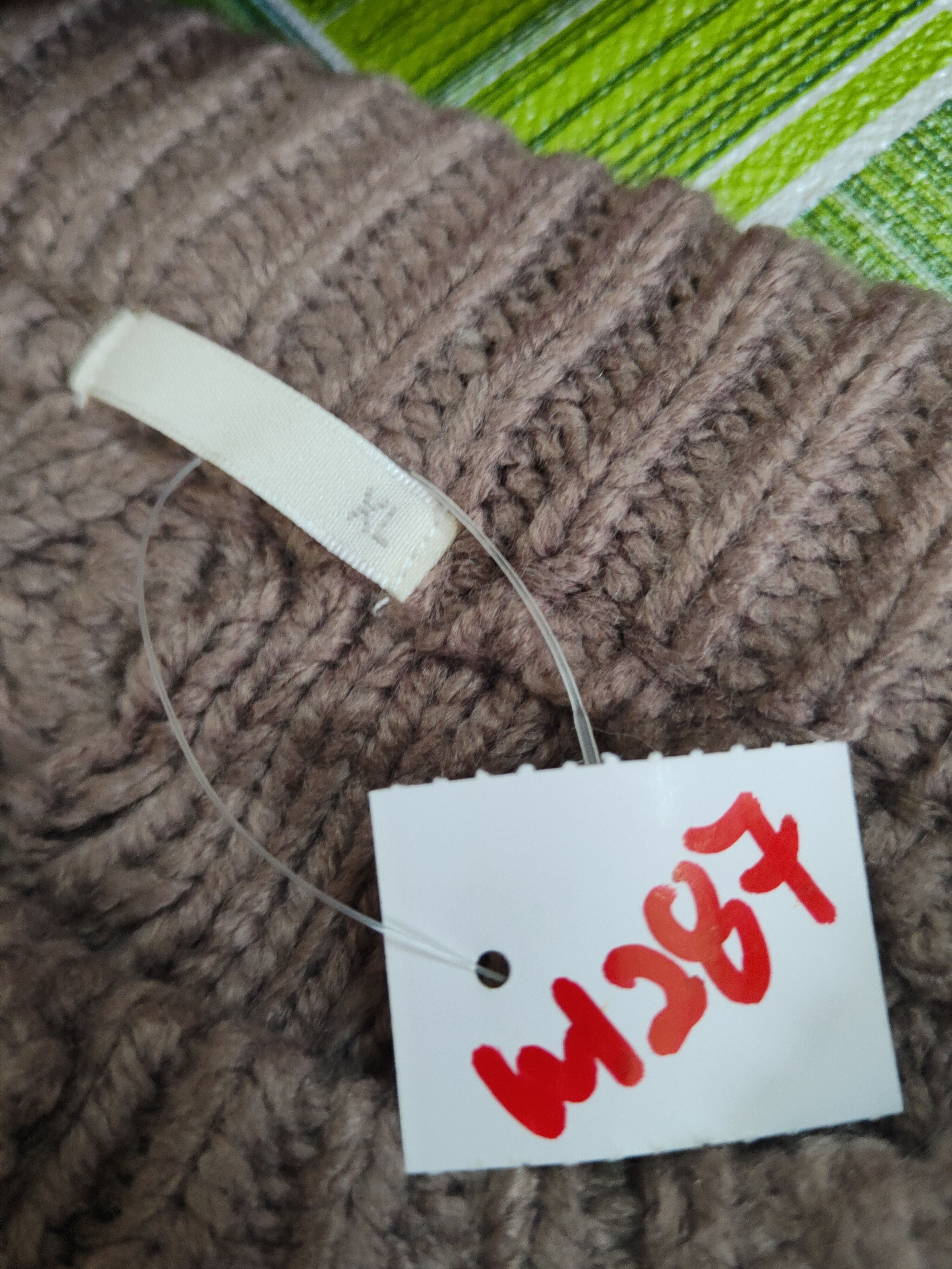Aran Isles Knitwear GU Dusty Lavender cable Knitwear Cardigan #W1287 Size US XL / EU 56 / 4 - 12 Thumbnail