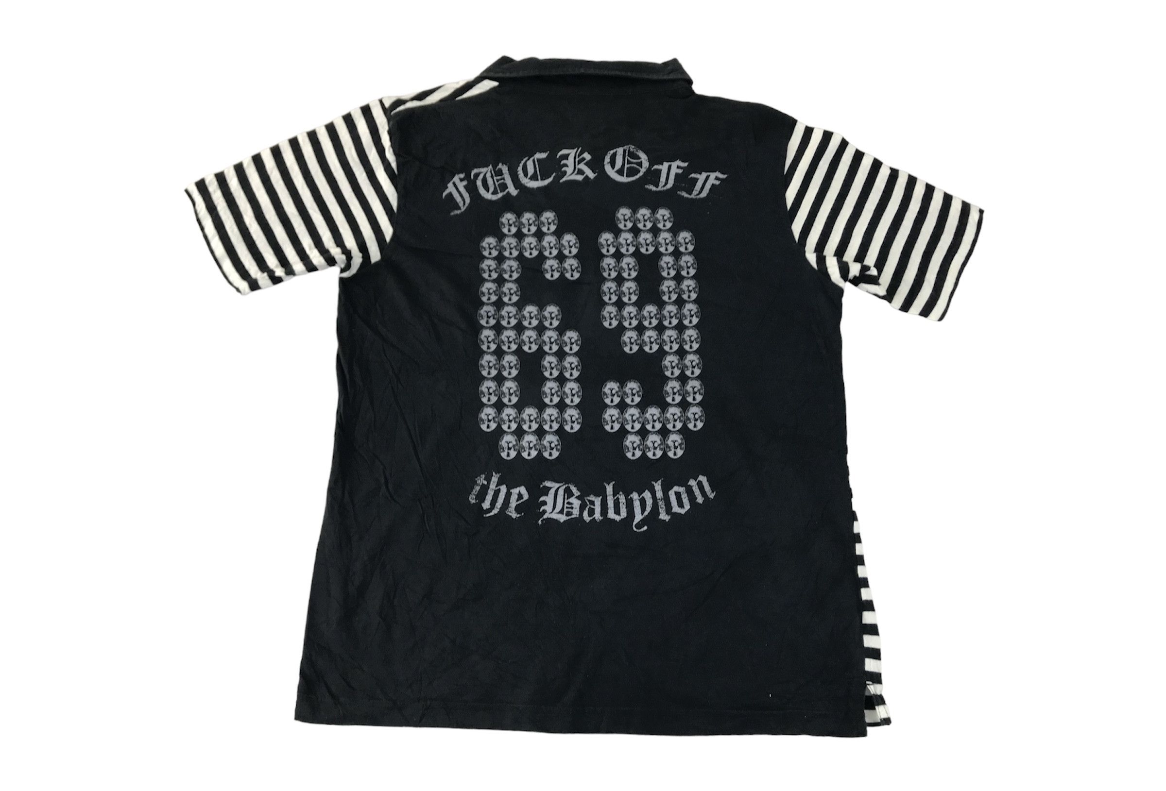 Japanese Brand MCD More Core Division 69 The Babylon Striped Tee Polo Size US M / EU 48-50 / 2 - 2 Thumbnail