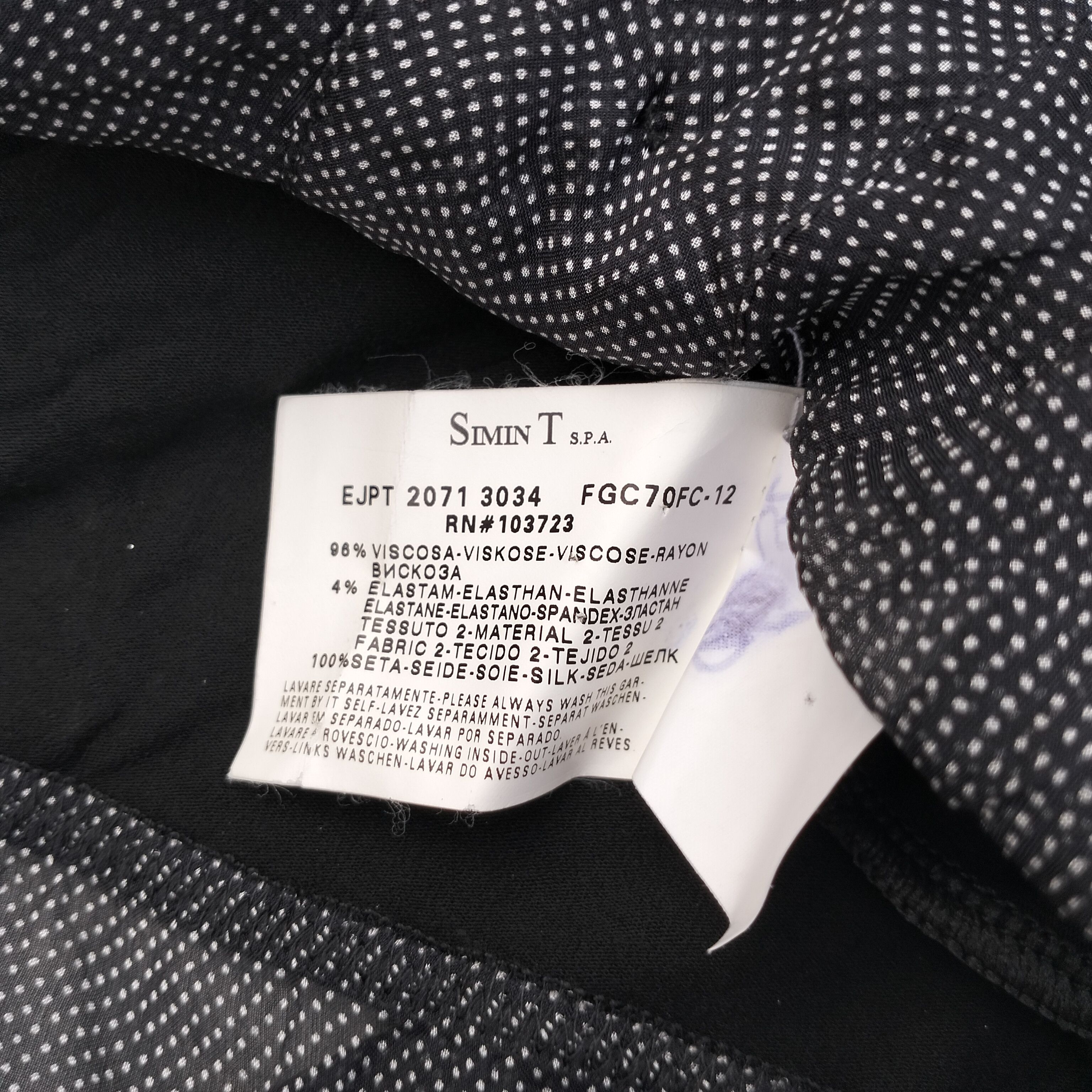 Emporio Armani Emporio Armani Blouse Twotone Dot pattern Made in Italy Size S / US 4 / IT 40 - 4 Thumbnail