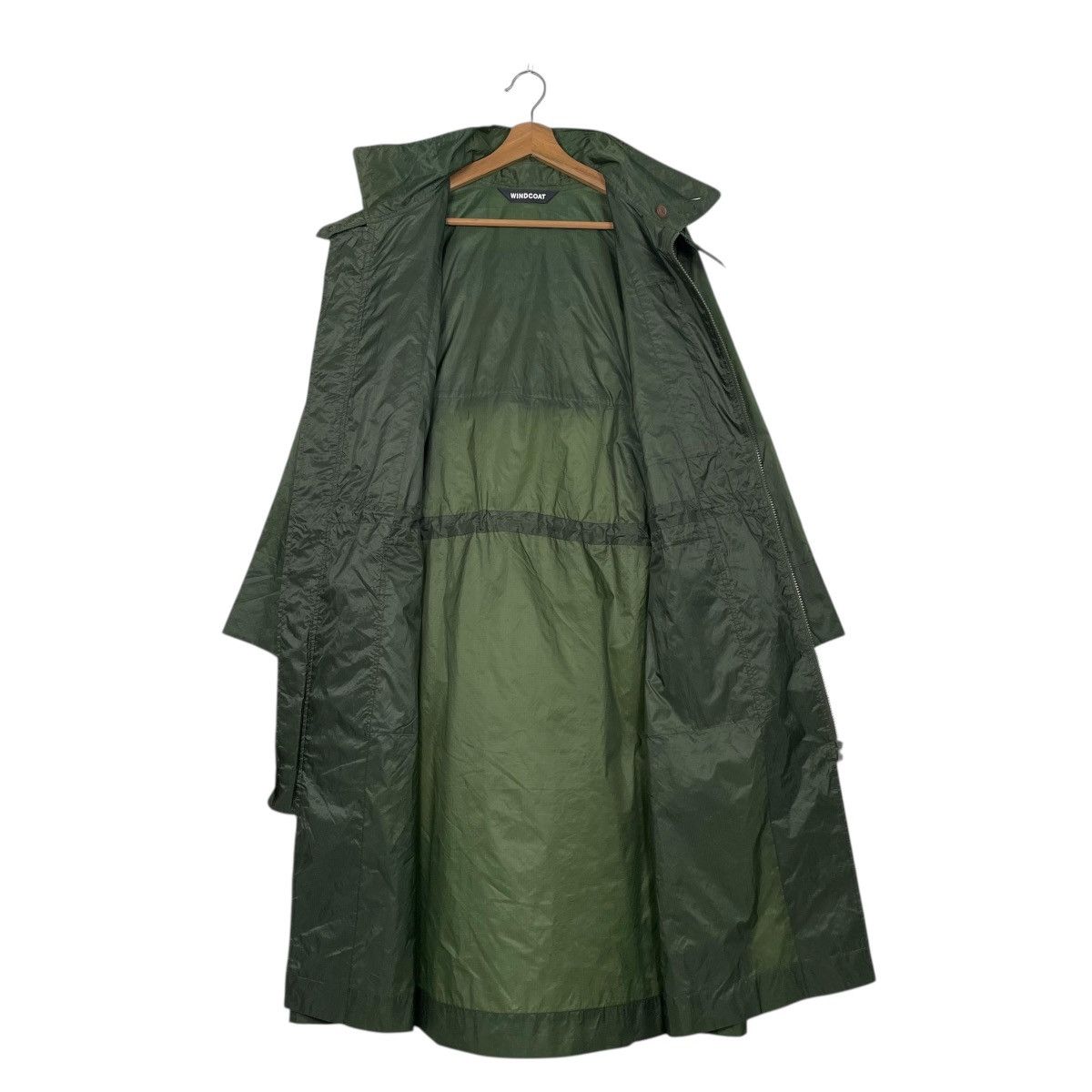 Issey Miyake Issey Miyake Windcoat Green Nylon Long Jacket Size US L / EU 52-54 / 3 - 13 Thumbnail