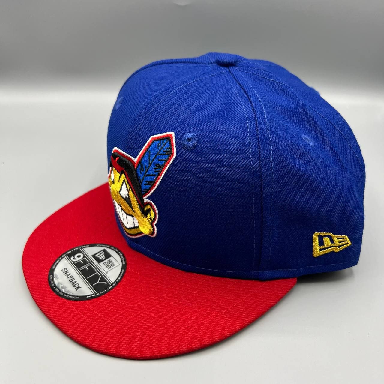 New Era Cleveland Indians Hat Men Blue Philippine Flag Snap Back Cap Size ONE SIZE - 4 Thumbnail