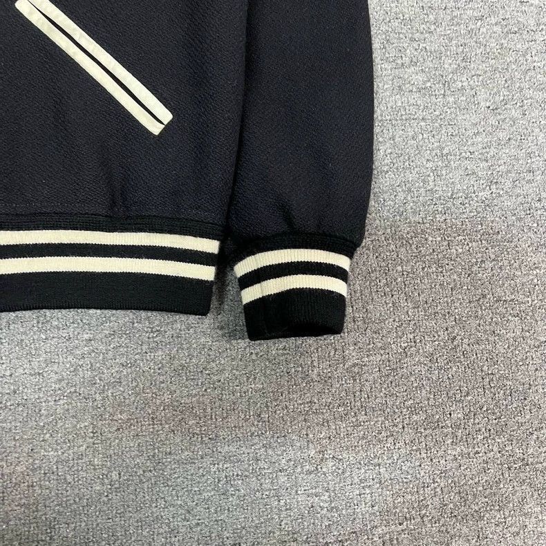 Saint Laurent Paris black baseball jacket with white accents-2507 Size US L / EU 52-54 / 3 - 2 Thumbnail