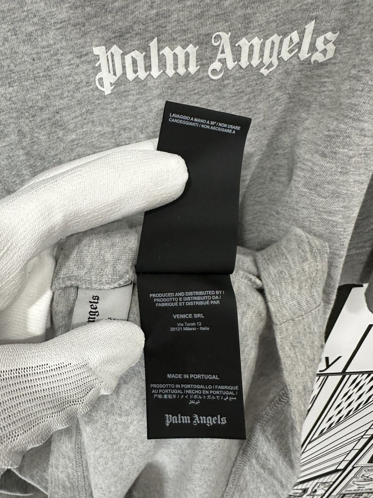 Palm Angels Palm Angels Basic Tee Shirt Grey Large Size US L / EU 52-54 / 3 - 8 Thumbnail