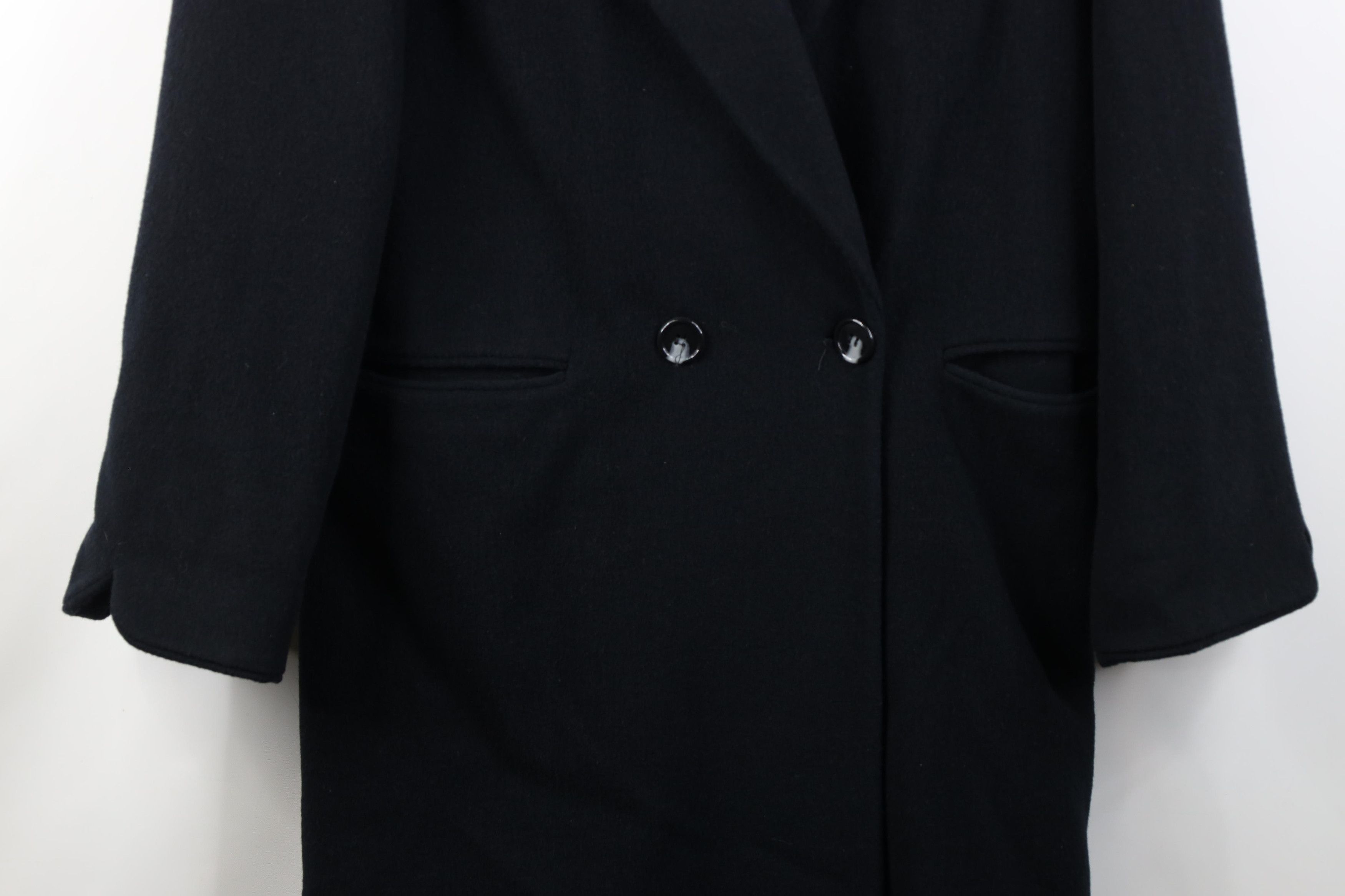 Vintage Vintage 90s Streetwear Trench Coat Overcoat Jacket Black Size M / US 6-8 / IT 42-44 - 3 Thumbnail