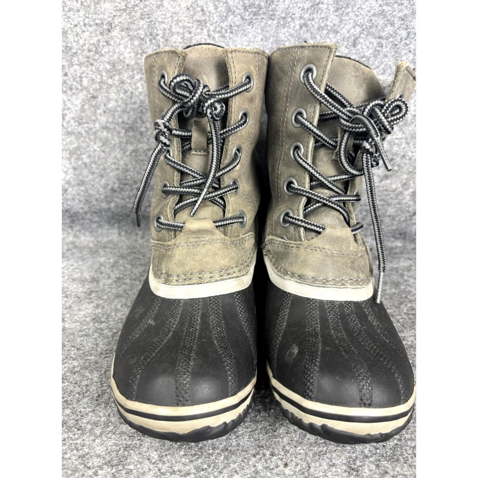 SOREL Sorel Slimpack II Lace Boots Womens 6.5 Brown Gray Waterproof Winter Snow Size US 7 / IT 37 - 2 Thumbnail