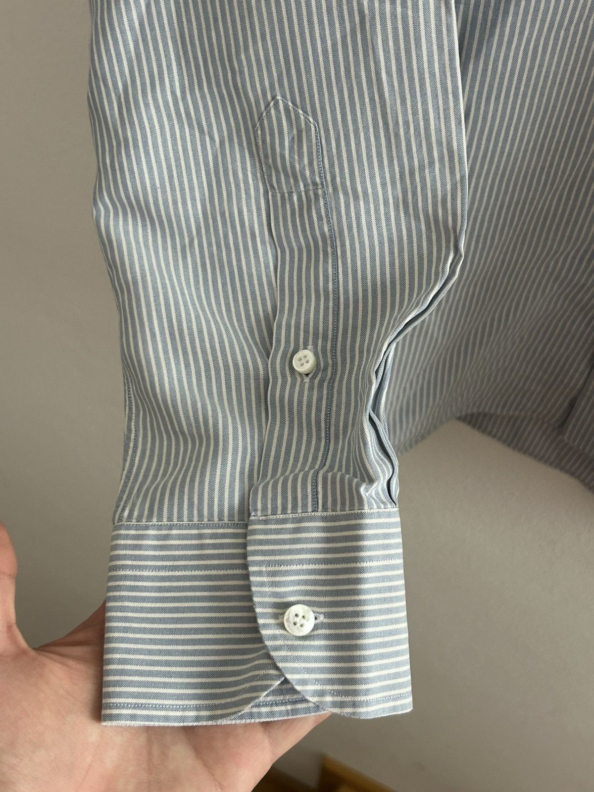 Loro Piana Loro Piana 100% silk vintage striped shirt Size US XL / EU 56 / 4 - 5 Thumbnail