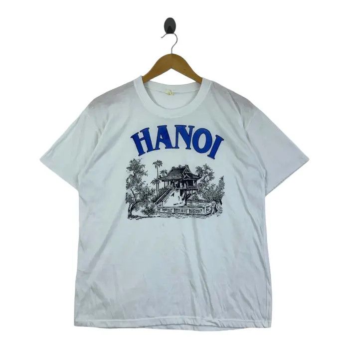 Vintage Vintage 80’ HANOI PAGODA TEMPLE Traditional Tee Shirt Size M / US 6-8 / IT 42-44 - 1 Thumbnail