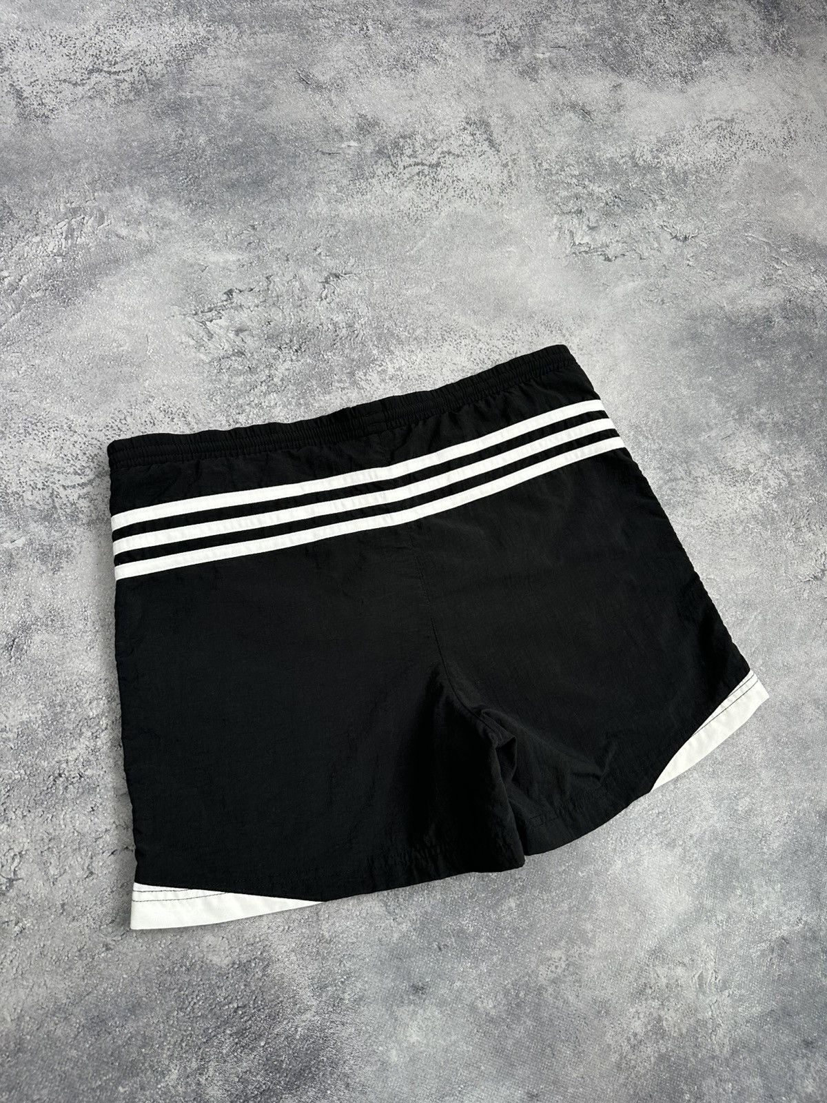 Adidas Vintage 90s Adidas Swim Shorts Black White Striped Swimwear Size US 30 / EU 46 - 12 Thumbnail