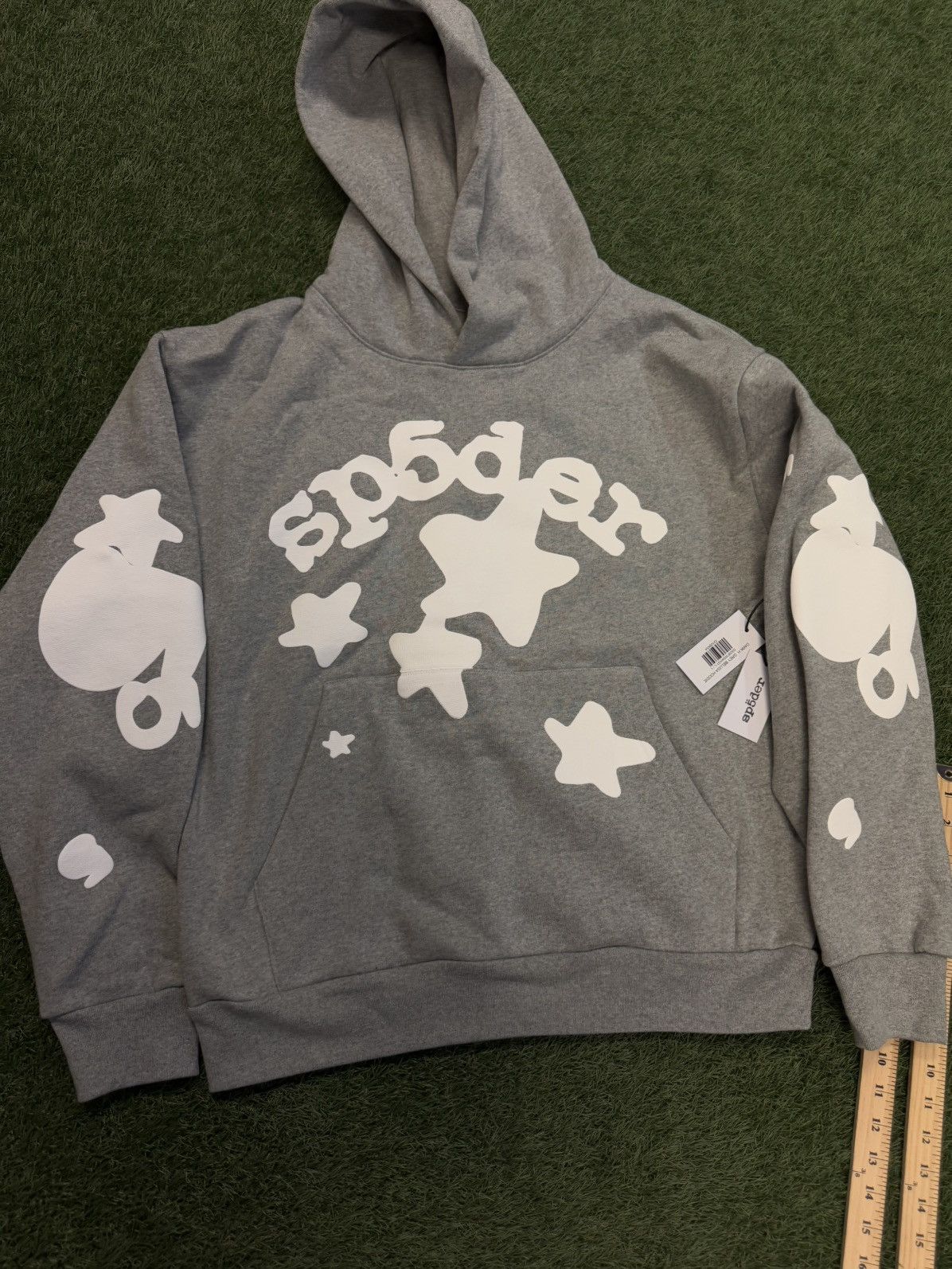 Sp5der Sp5der Worldwide Grey Beluga Hoodie Size L (NEW) Size US L / EU 52-54 / 3 - 2 Thumbnail