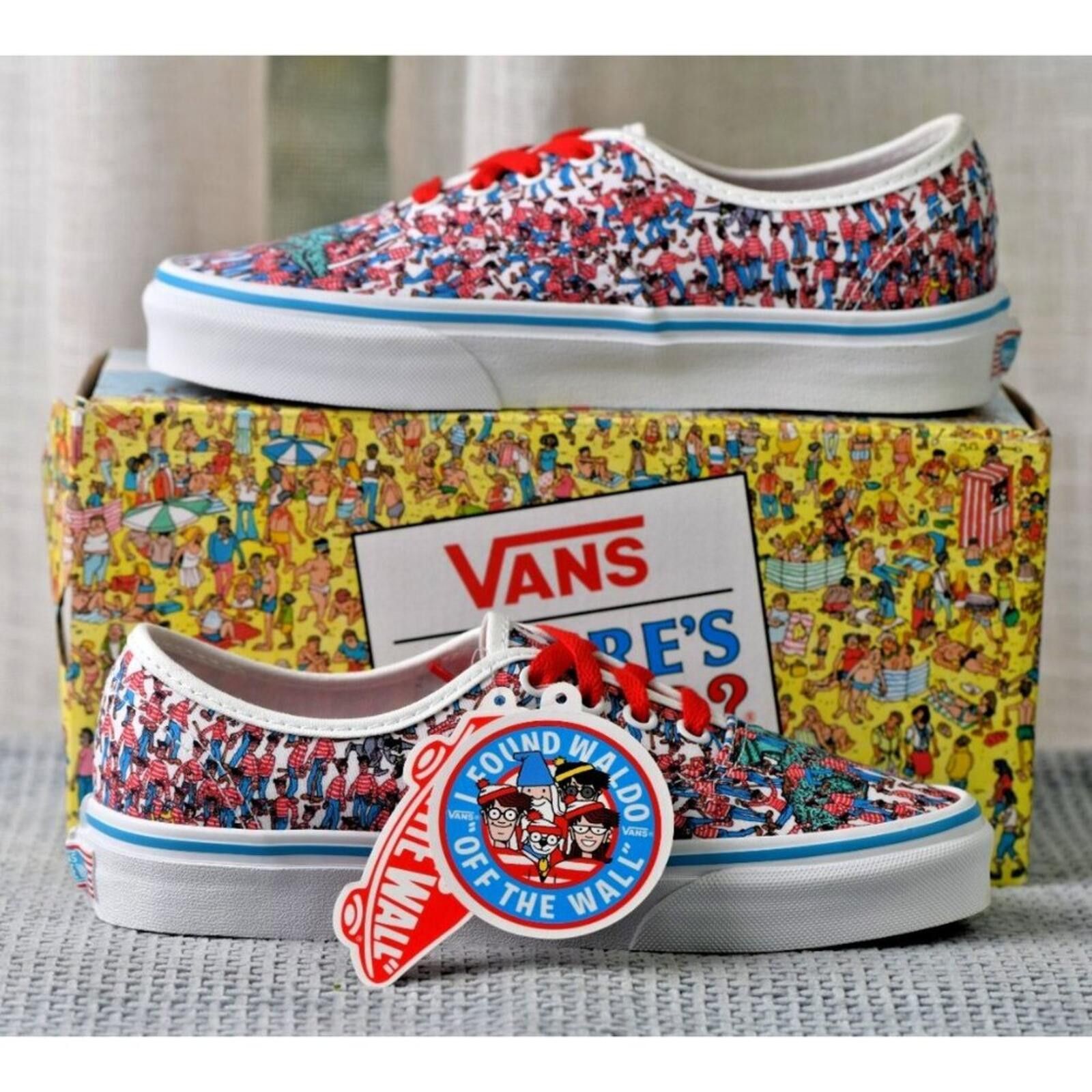 Vans Vans Authentic Where's Waldo? | VN0A348A3RZ Size US 5 / EU 37 - 1 Thumbnail