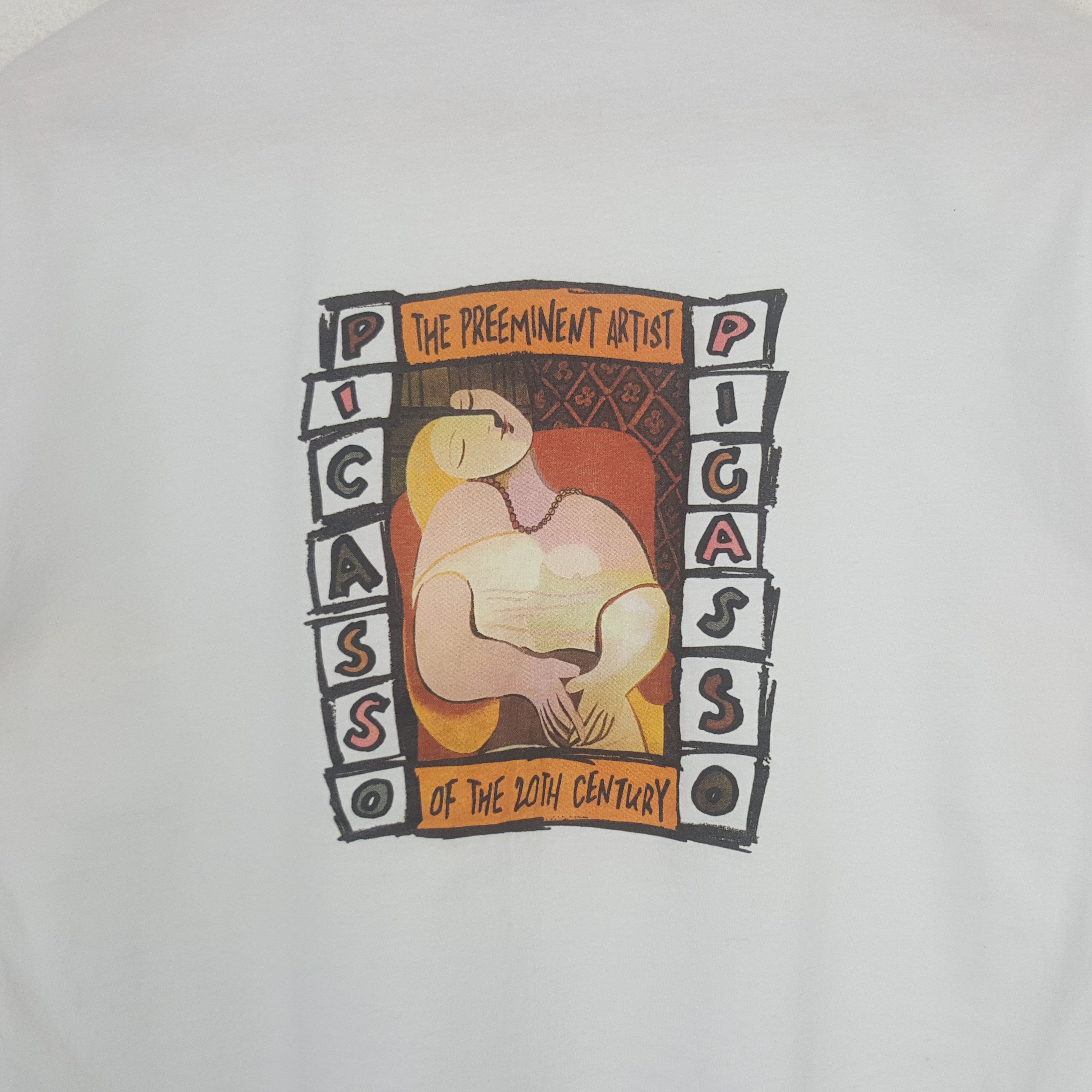 Vintage Vintage Picasso Spanish Artists Tshirt C301N10 Size US M / EU 48-50 / 2 - 2 Thumbnail