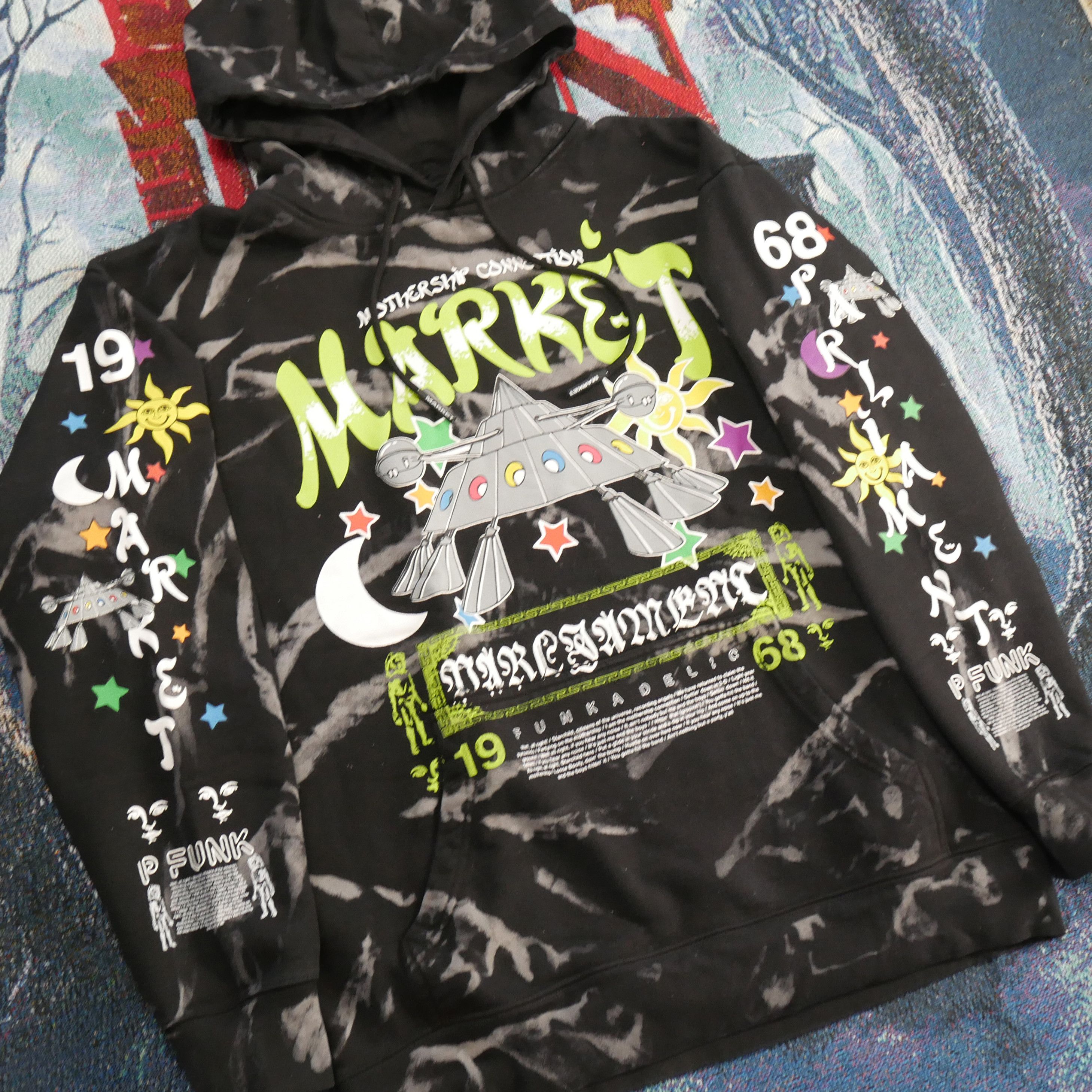 The Hundreds Market x Funkadelic Space Arch Pullover Hoodie Size US L / EU 52-54 / 3 - 2 Thumbnail