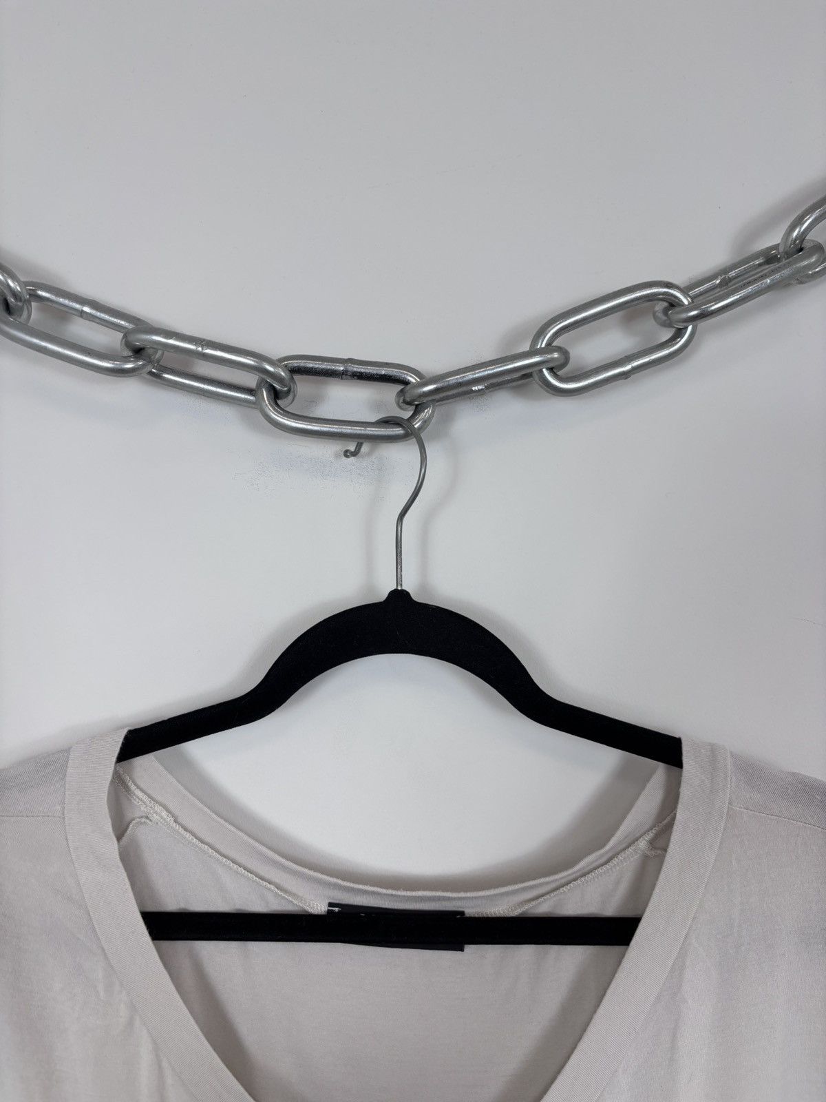 Max Mara Max Mara Bodywear Ecru White Women’s V-Neck Long Sleeve Tee Size L / US 10 / IT 46 - 4 Thumbnail