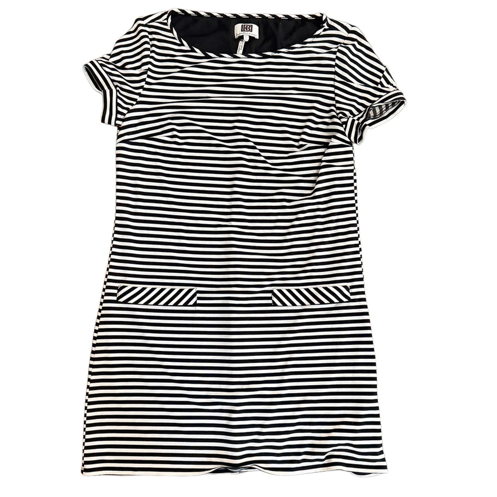 Other Casual summer short sleeve striped dress nautical coastal Size L / US 10 / IT 46 - 2 Thumbnail