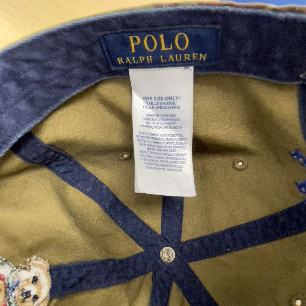 Polo Ralph Lauren Polo RL Bear Camo Hat Size ONE SIZE - 6 Thumbnail