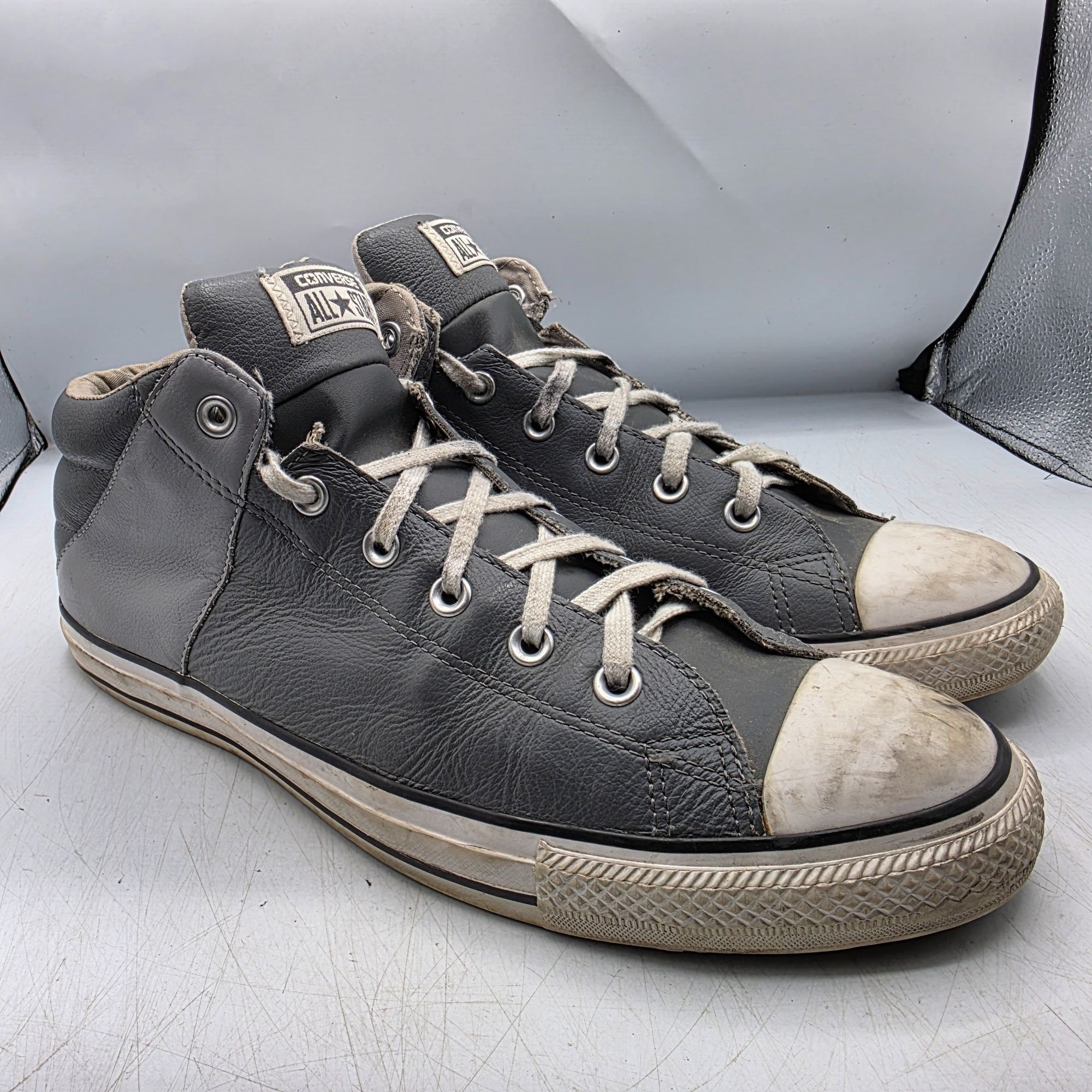 Converse Converse All Star Chuck Taylor Street Mid Mens Size 12 Gray Size US 12 / EU 45 - 1 Thumbnail