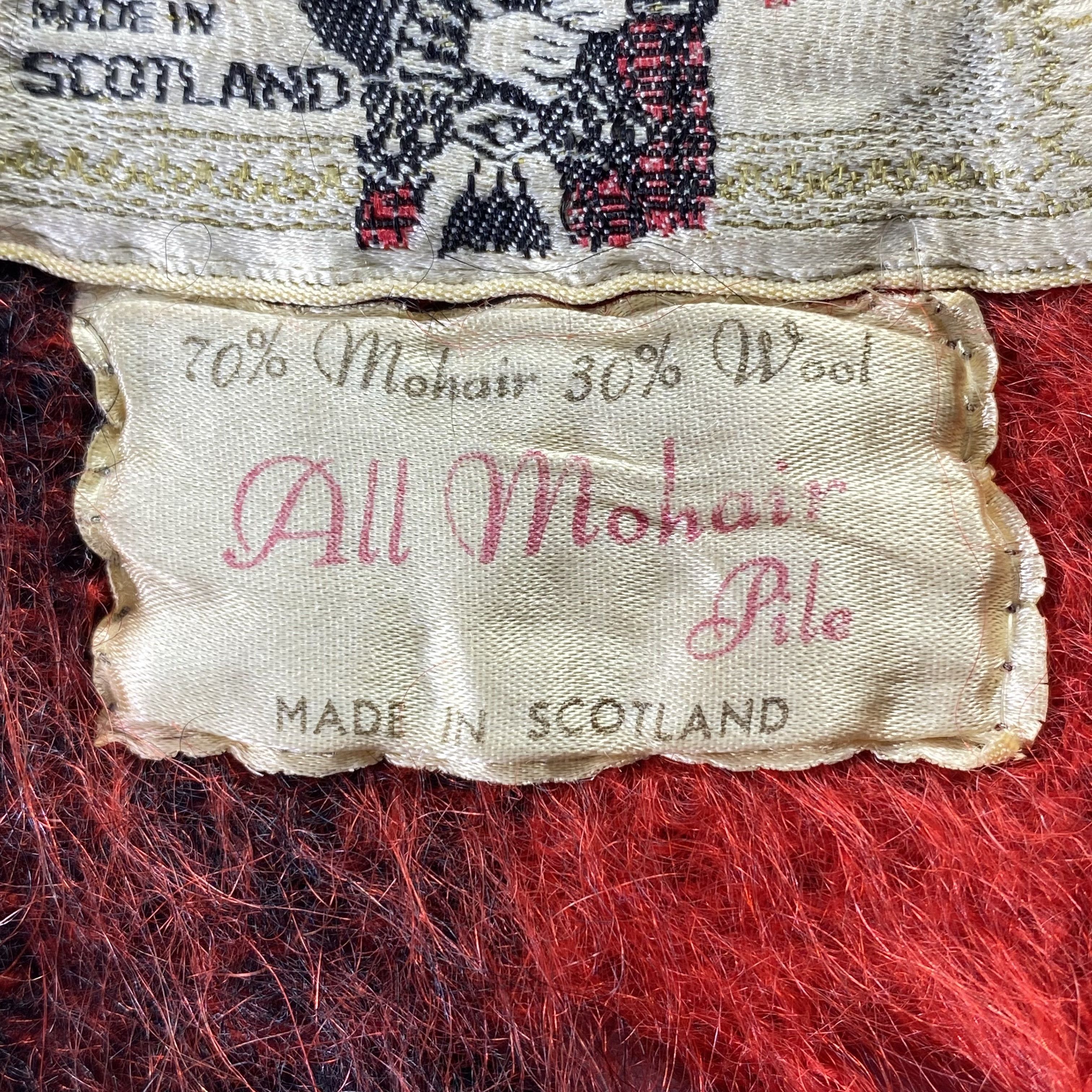 Designer Tartan Check Big Mohair Scarf Neck Wrap Muffler Size ONE SIZE - 4 Thumbnail