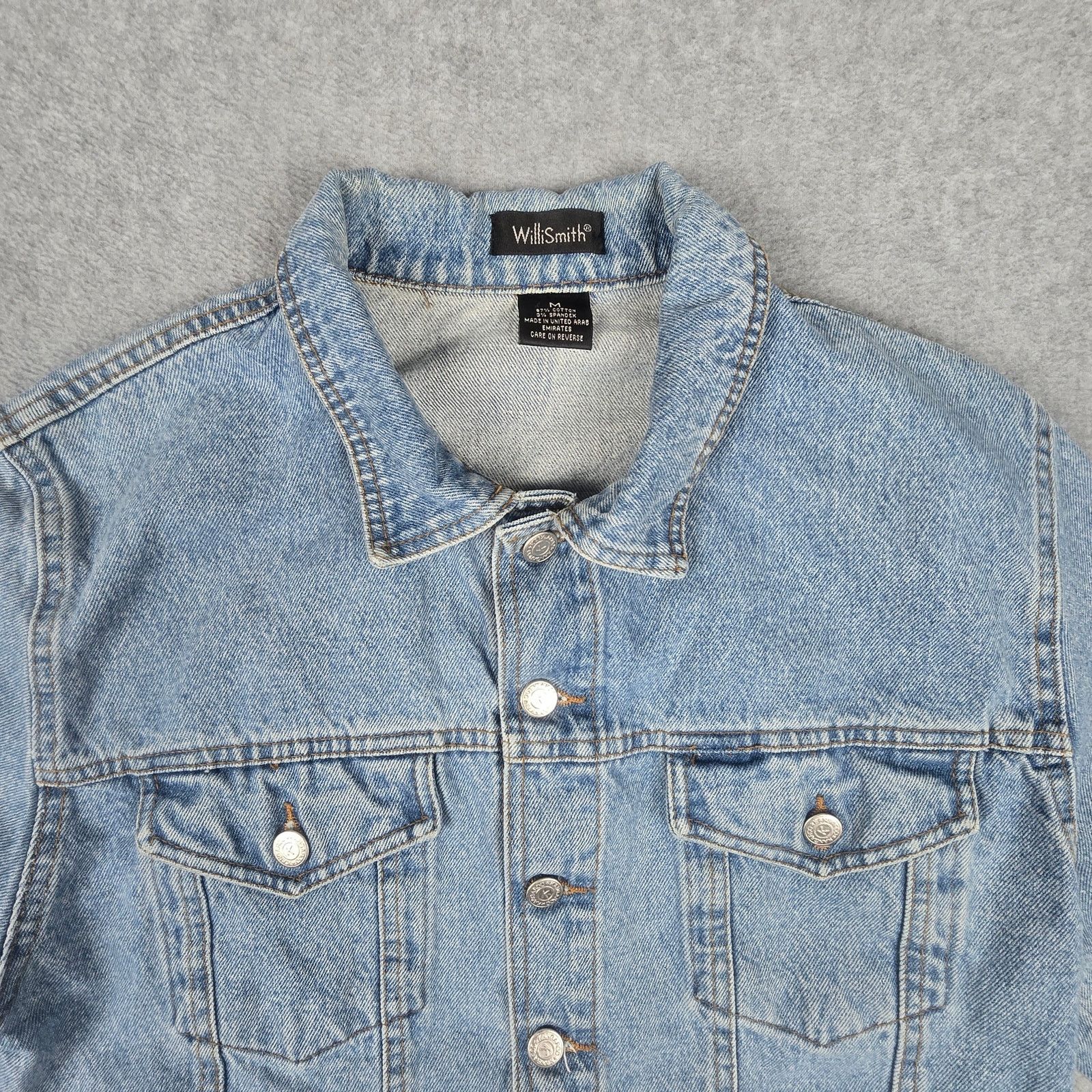 Willi Smith Willi Smith Medium Trucker Style Button Down Denim Jacket Size M / US 6-8 / IT 42-44 - 4 Thumbnail