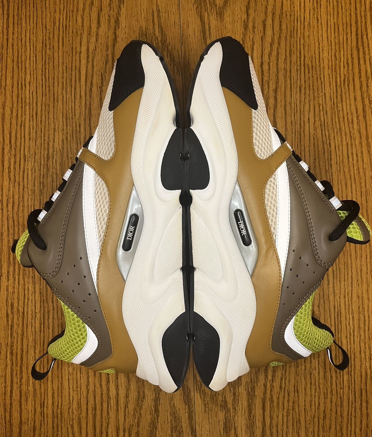 Dior Dior B22 Sneaker Brown/Green Size US 12 / EU 45 - 3 Thumbnail