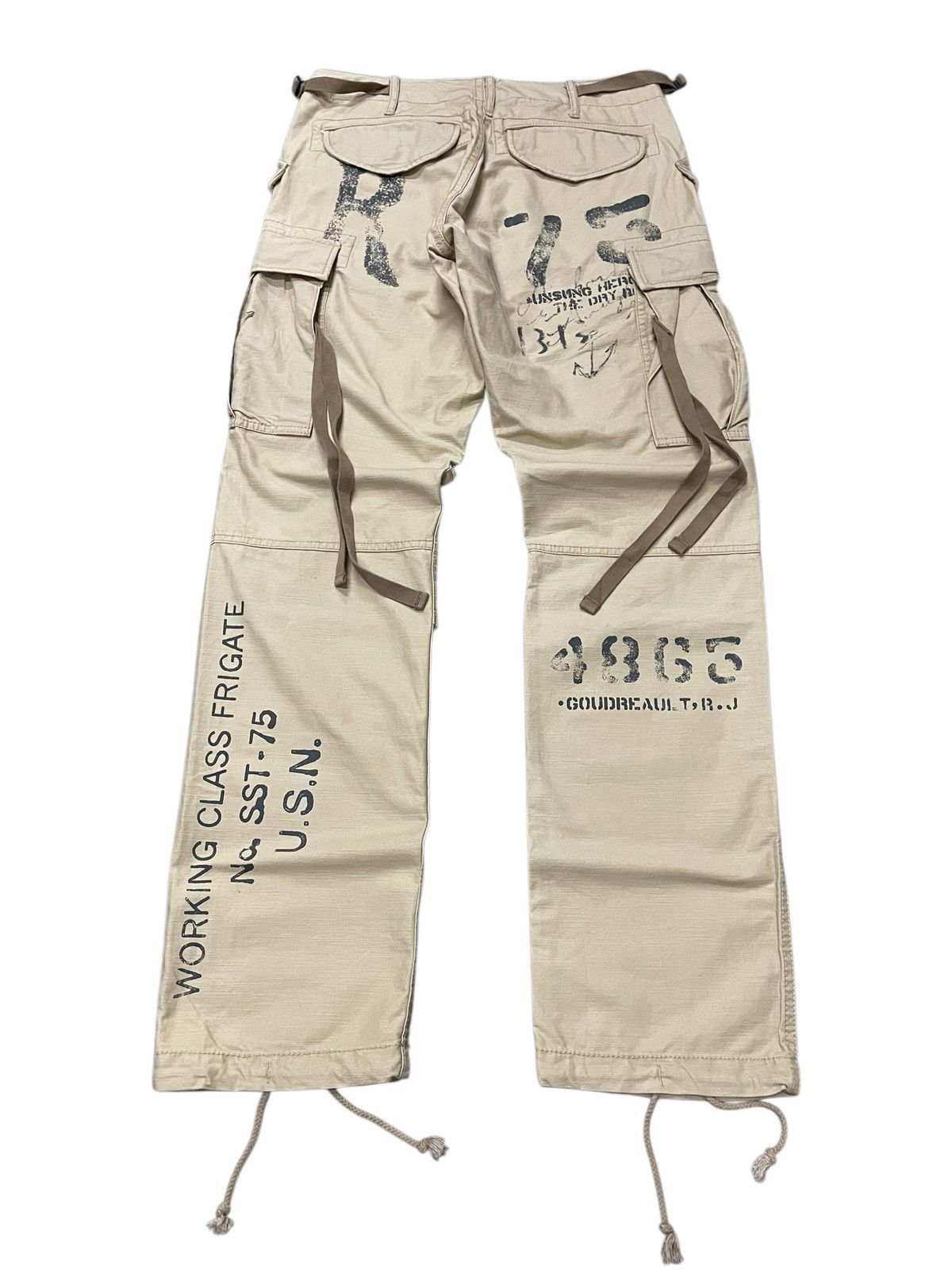 Avirex × Hysteric Glamour Rare Avirex Stencil Tattoo Naked Girl USN Cargo Pants Size US 30 / EU 46 - 2 Thumbnail