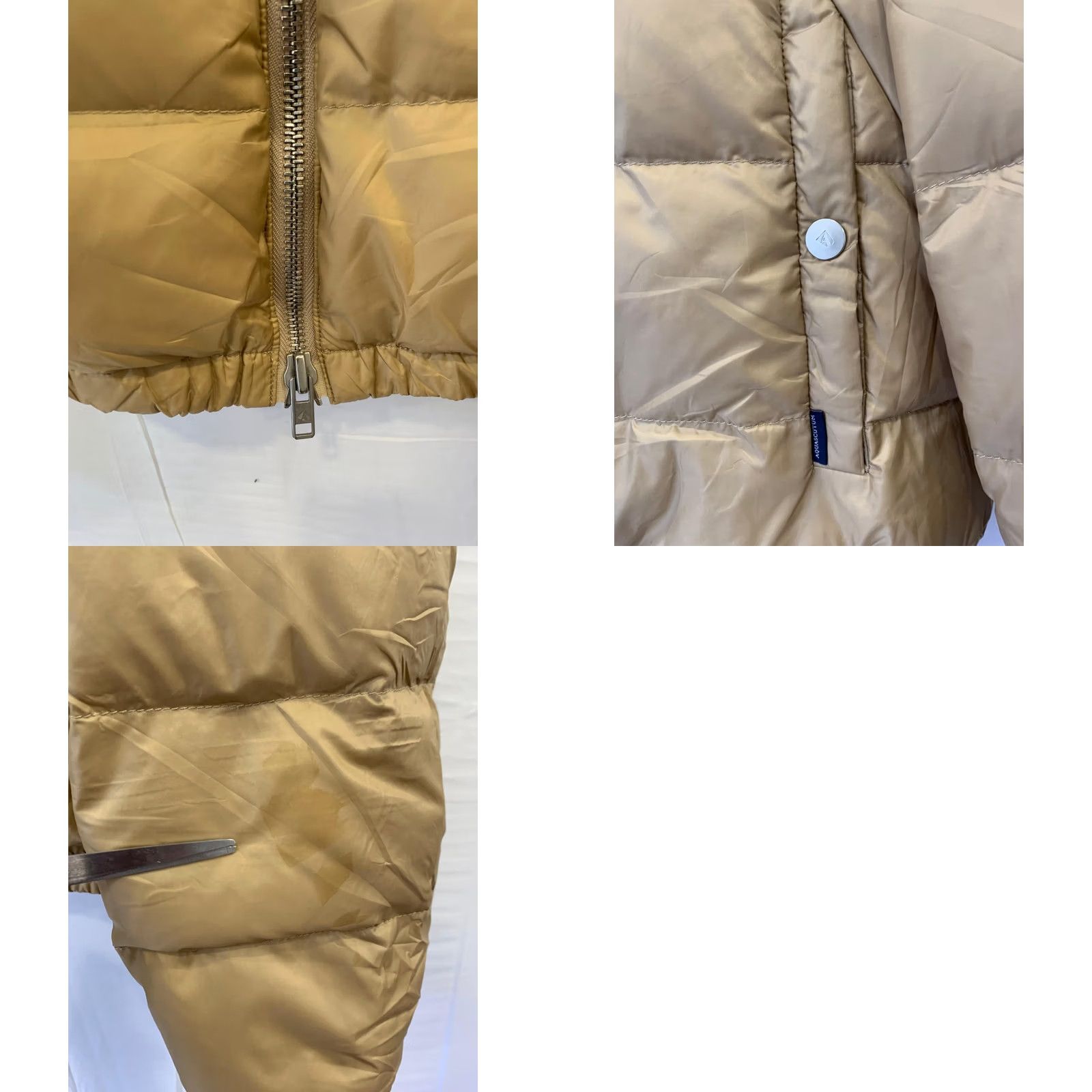 Aquascutum VINTAGE Aquascutum London Mens XXL Beige Puffer Jacket Quilted Down Coat Luxury Size US XXL / EU 58 / 5 - 8 Thumbnail