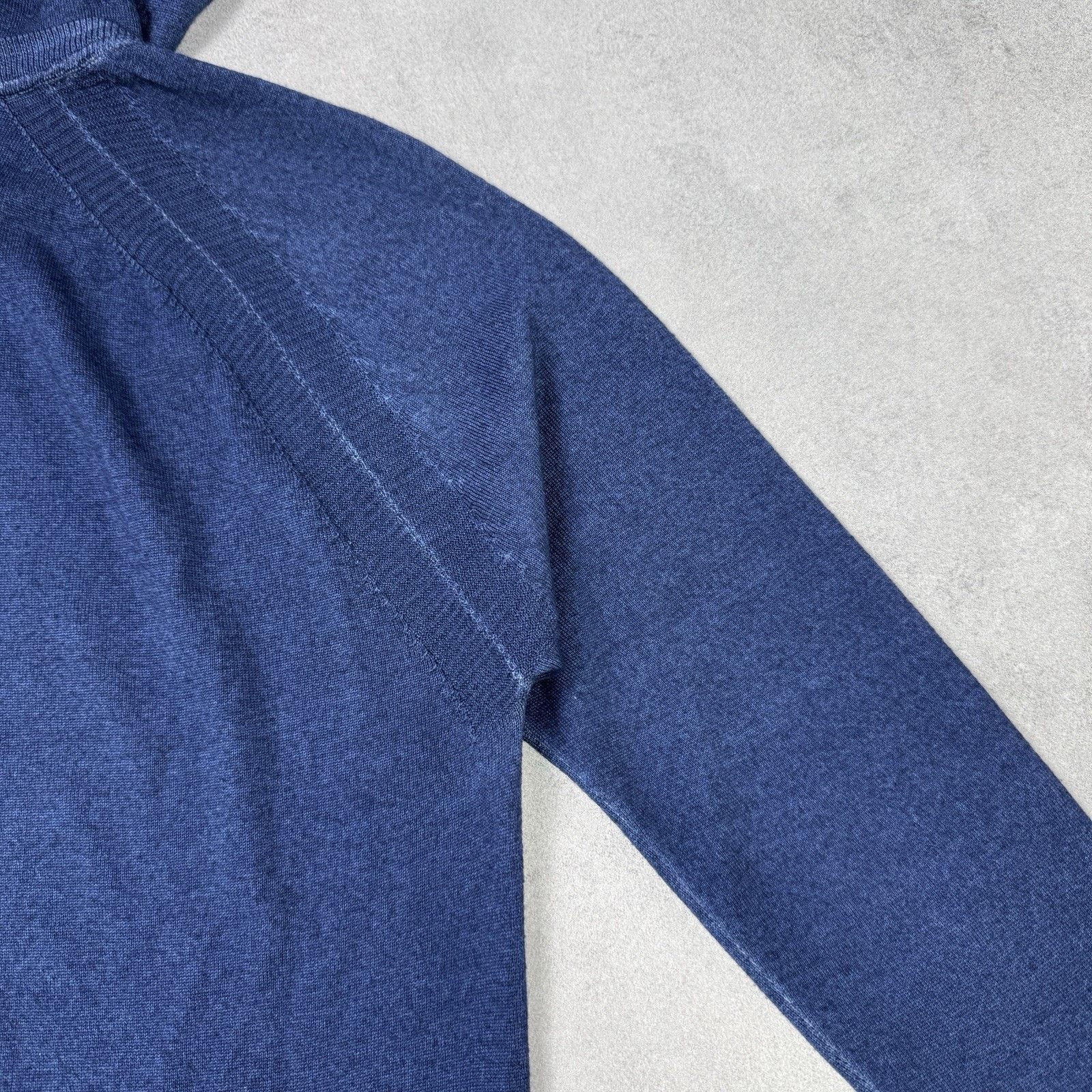Aspesi Aspesi Men Wool Merino Sweater Hooded Blue Size 48 Size US M / EU 48-50 / 2 - 21 Thumbnail