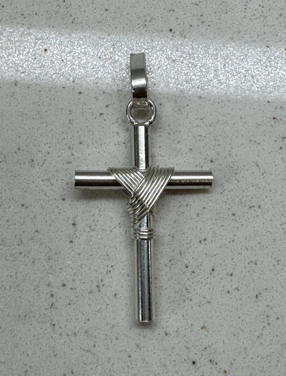 Designer Mexico .925 Silver Wire Wrapped Religious Cross Pendant Size ONE SIZE - 1 Thumbnail