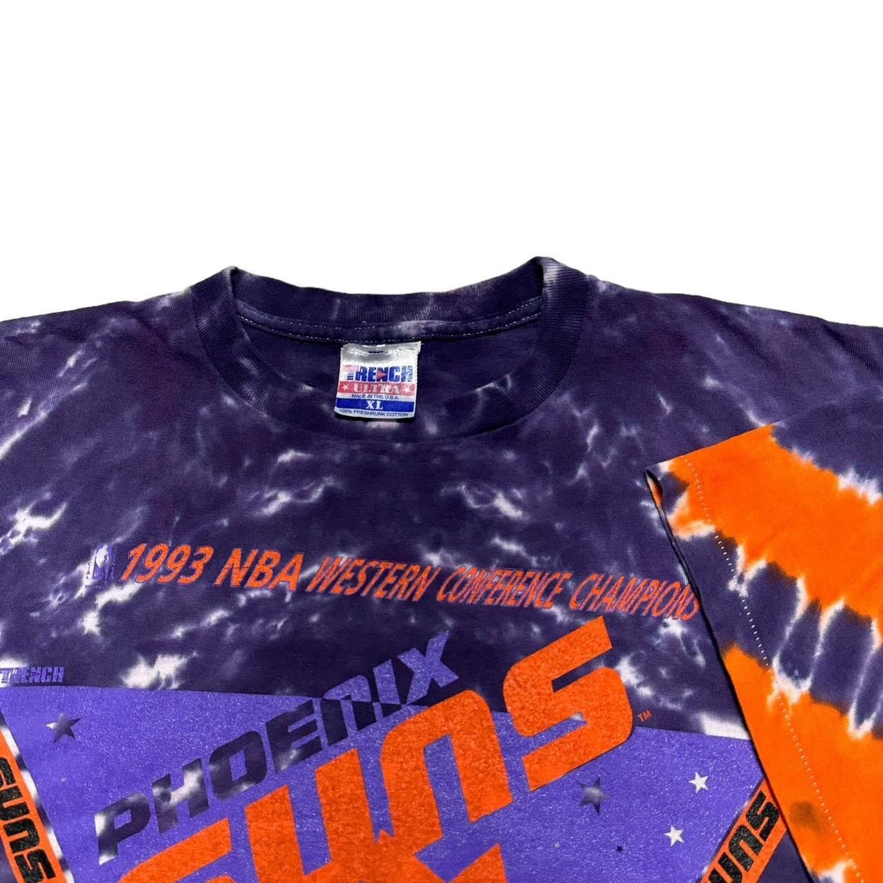 NBA × Vintage Vintage Phoenix Suns 1993 Reverse Tie-Dye Trench T-Shirt Size US XL / EU 56 / 4 - 3 Thumbnail