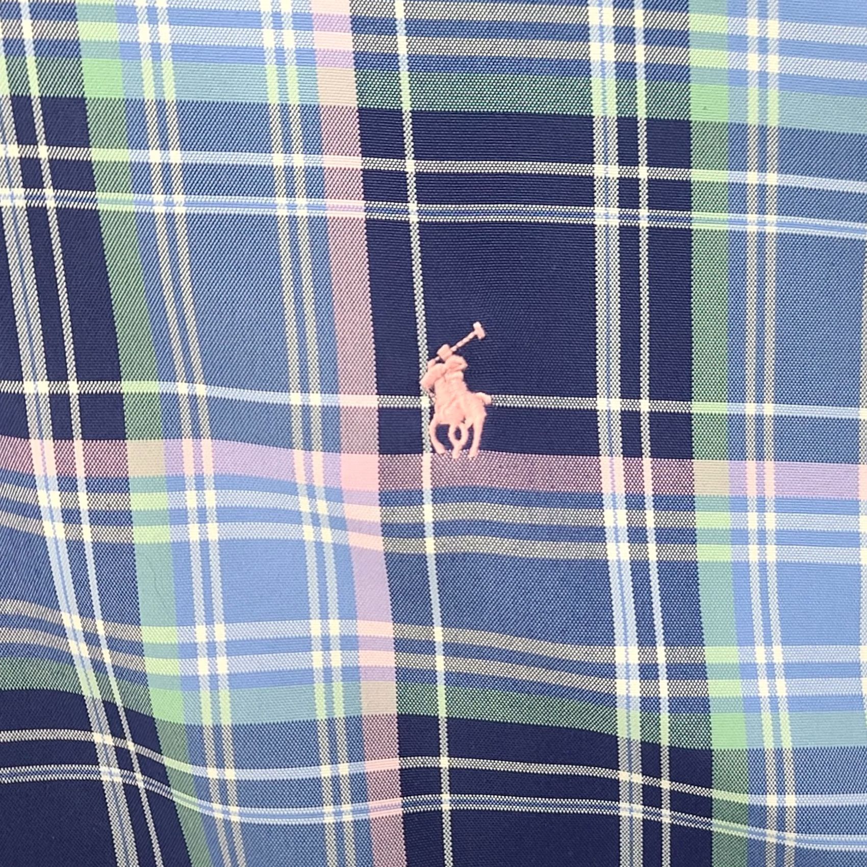 Polo Ralph Lauren VINTAGE Polo Ralph Lauren Performance Shirt Mens 3XB Plaid Long Sleeve Nylon Blend Big Size US XXL / EU 58 / 5 - 7 Thumbnail
