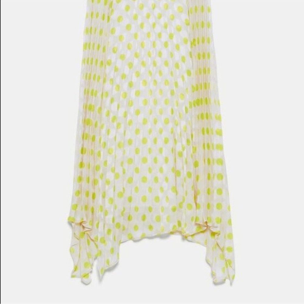 Zara Zara Pleated Polka Dot Skirt Size M Size 30" / US 8 / IT 44 - 4 Thumbnail
