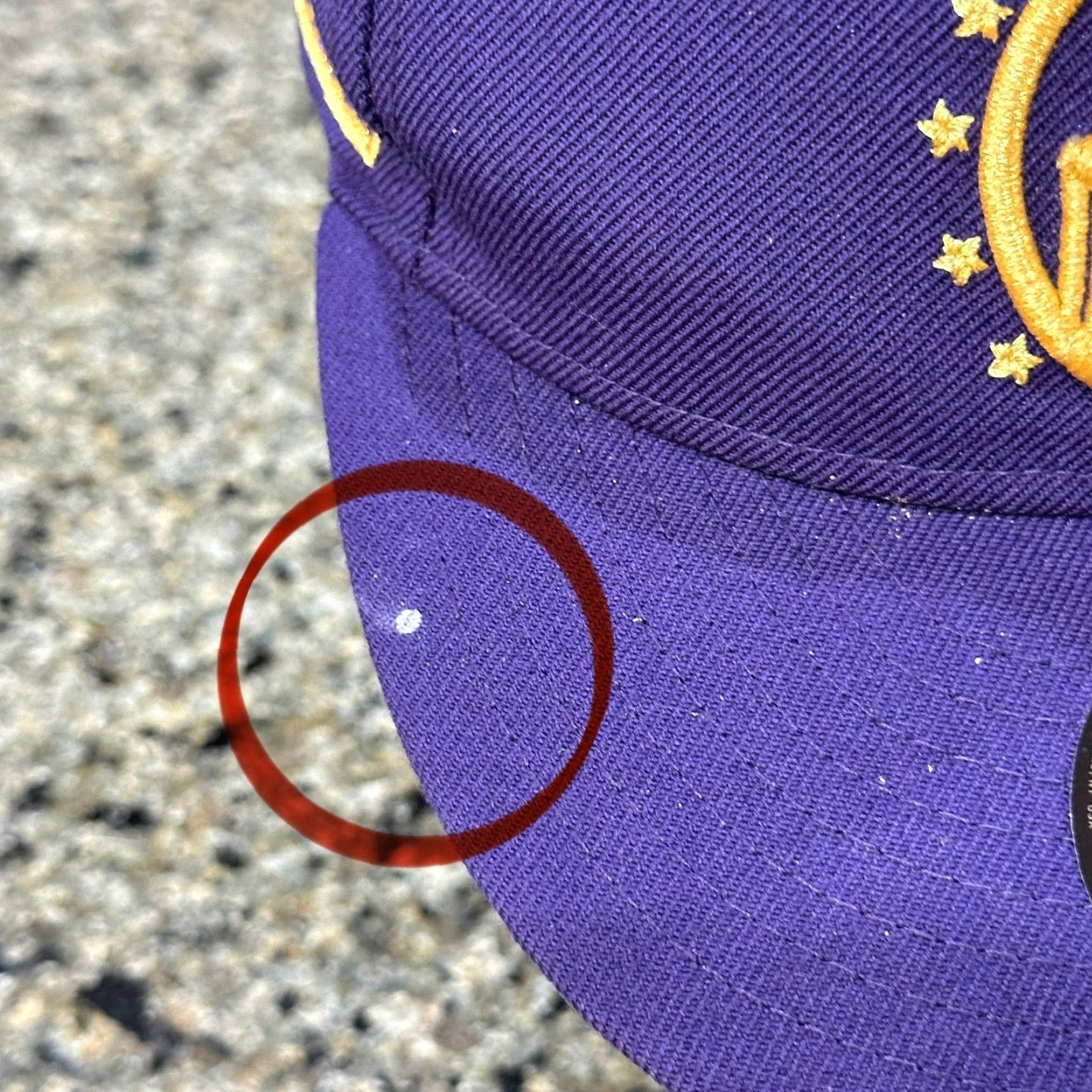New Era VINTAGE Capital Agenda Cap Snap Back Wool Hat Men New Era 9FIFTY Purple Gold Embroidered Adjustable 9FIFTY Mens Cap Size ONE SIZE - 2 Thumbnail