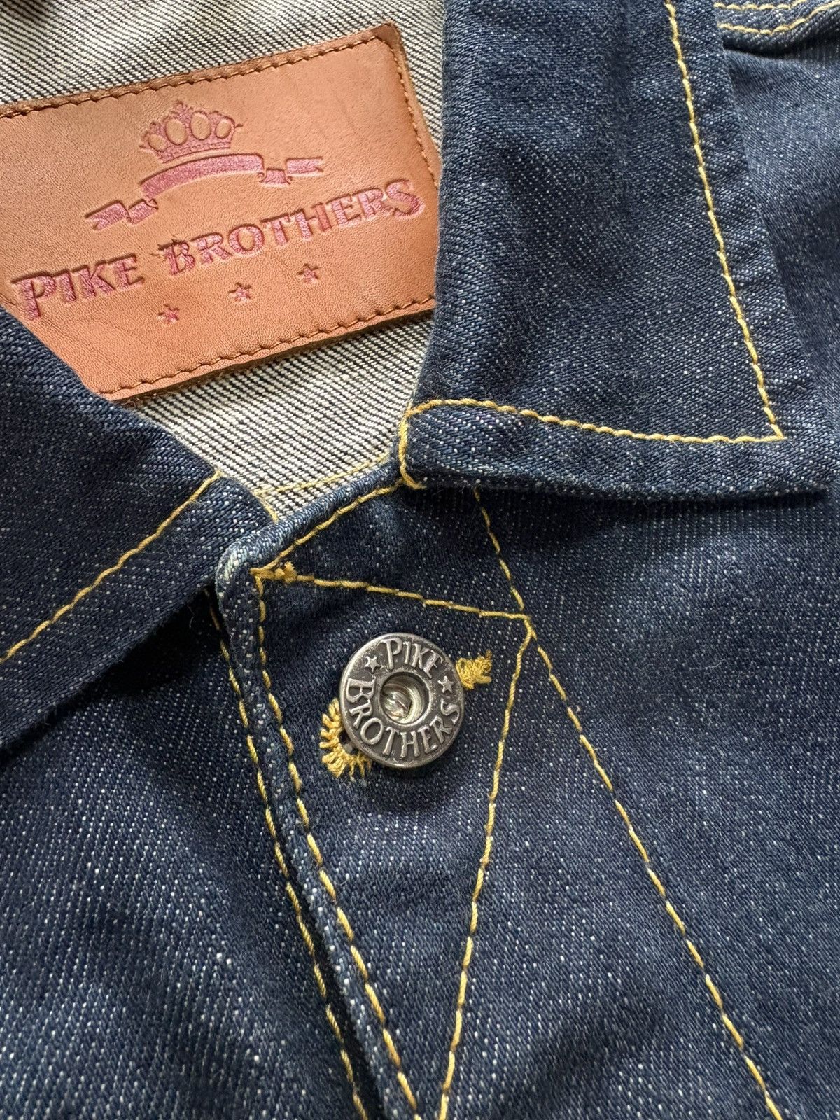 Pike Brothers Pike Brothers Selvedge Denim 11oz Roamer Vest Blue size M Size US M / EU 48-50 / 2 - 3 Thumbnail