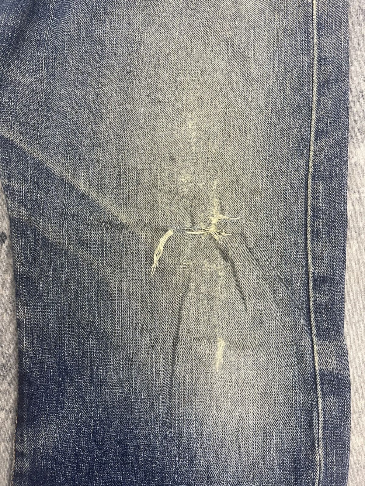 Edwin Edwin 505x Selvedge Distressed Denim Size US 33 - 3 Thumbnail
