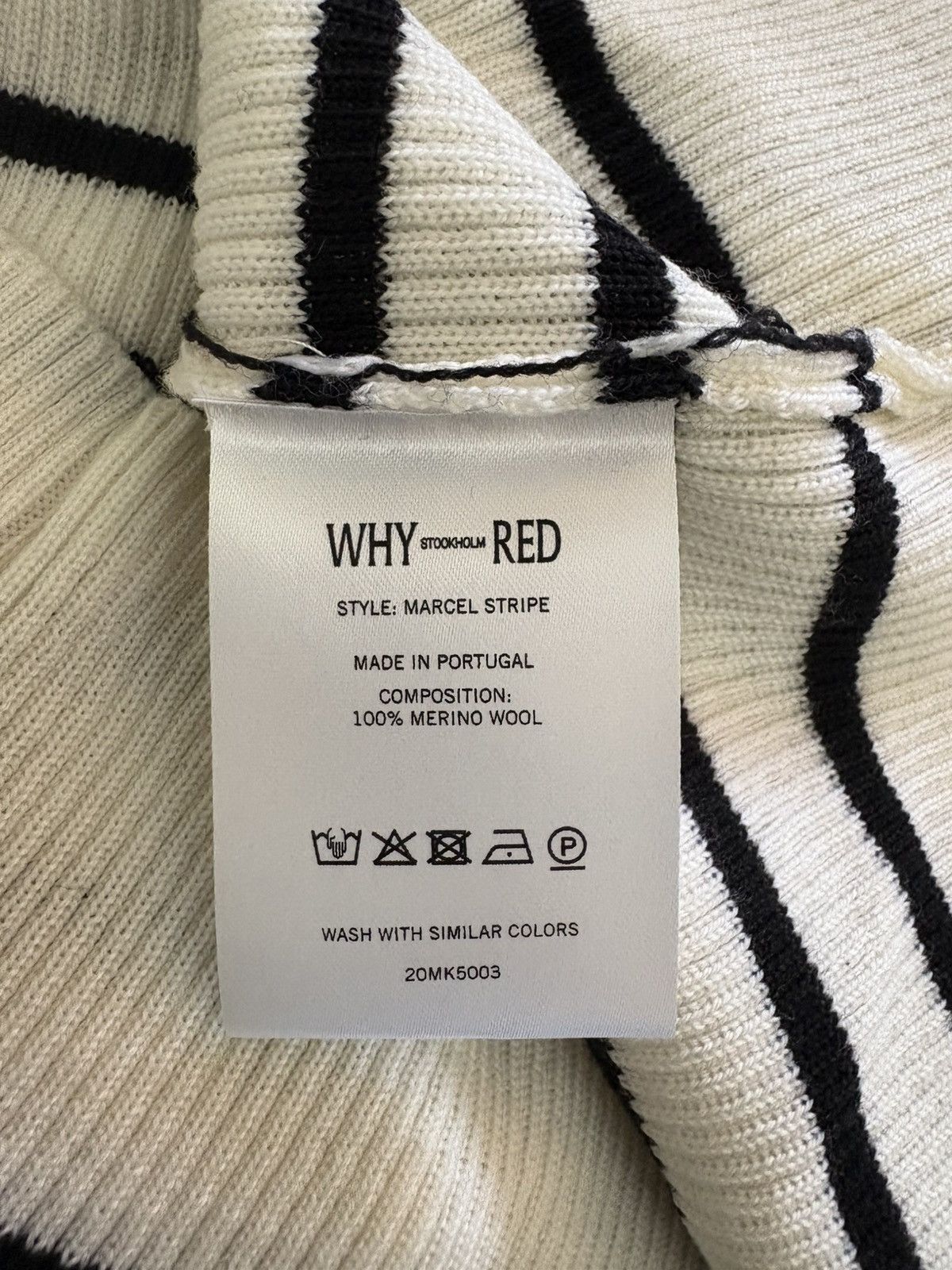 Whyred Striped merino wool turtleneck Size US M / EU 48-50 / 2 - 4 Thumbnail