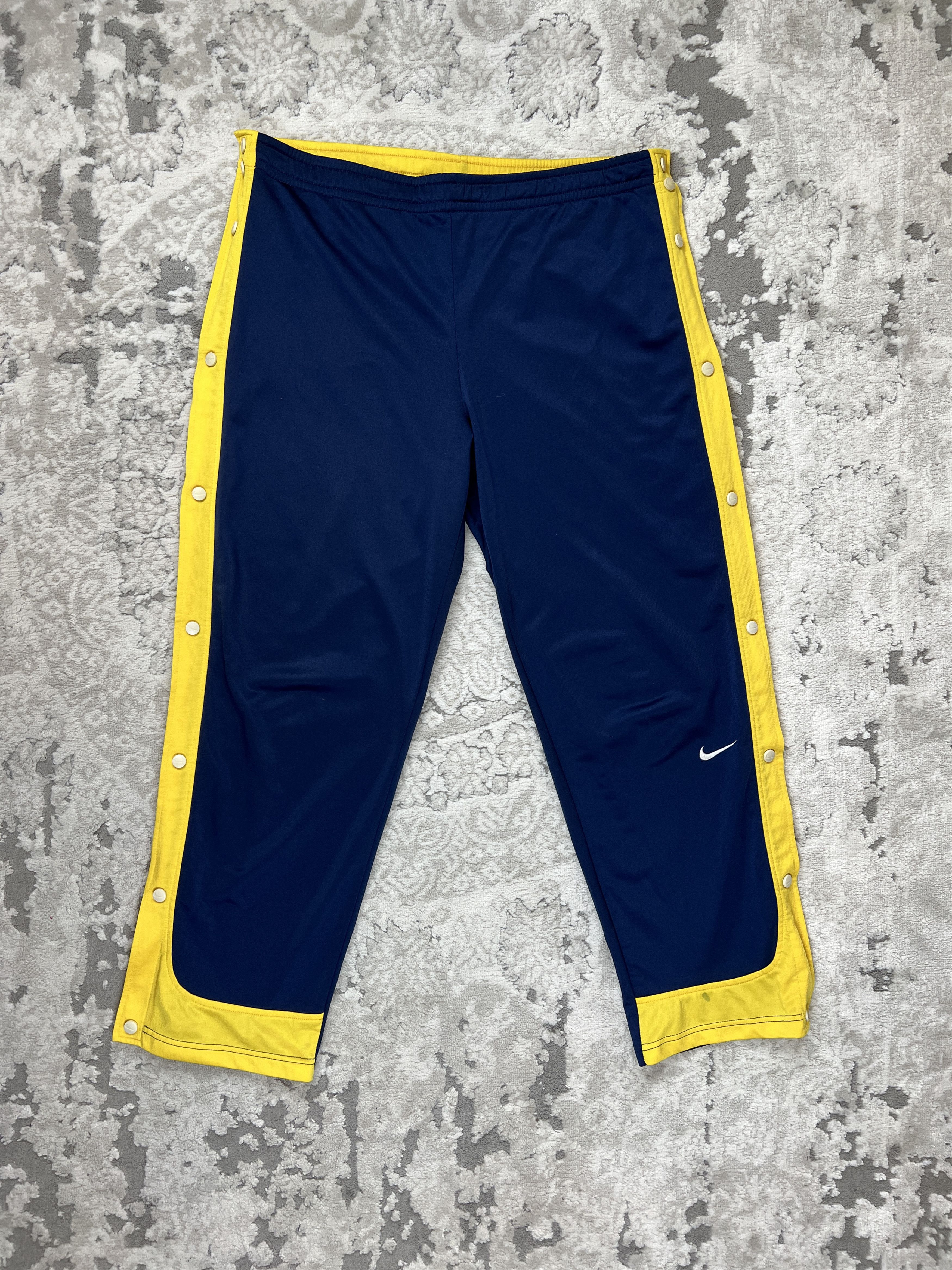 Nike × Vintage Vintage Nike Tear Away Track Pants Snap Button Breakaway Size US 32 / EU 48 - 1 Thumbnail