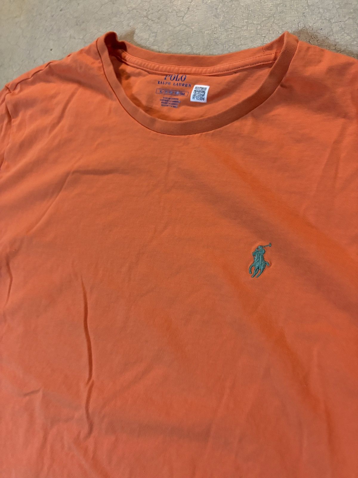 Polo Ralph Lauren Polo Ralph Lauren Orange Tee T-shirt Embroidered Pony XL Size US XL / EU 56 / 4 - 2 Thumbnail