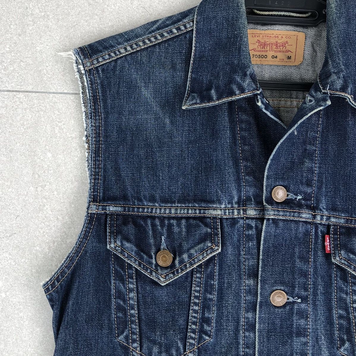 Levi's Vintage Clothing Vintage Levis Denim Vest Jacket Size US S / EU 44-46 / 1 - 4 Thumbnail