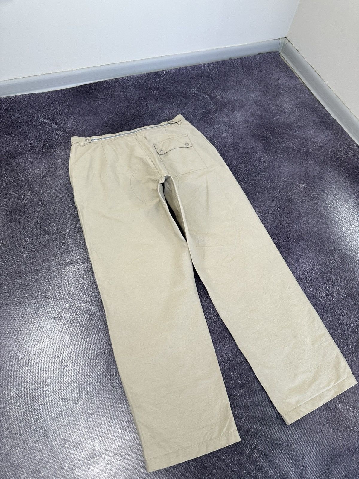 Helmut Lang Vintage Prada Red Tab Cream Rare Grail Baggy Nylon Pants Size US 32 / EU 48 - 13 Thumbnail