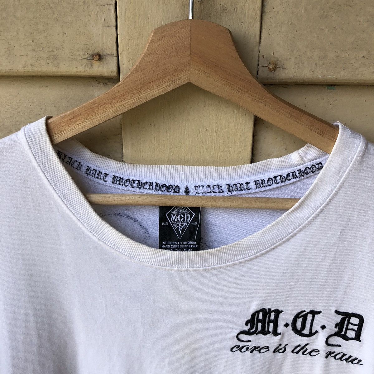 Japanese Brand MCD More Core Division Embroided Tshirt Size US XL / EU 56 / 4 - 7 Thumbnail