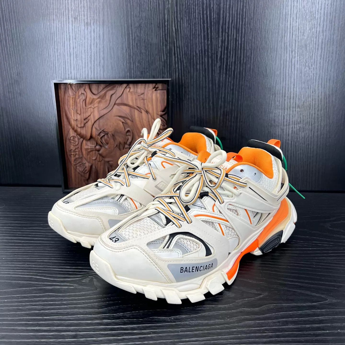 Balenciaga Balenciaga Track White Orange 43 New Size US 10 / EU 43 - 1 Thumbnail